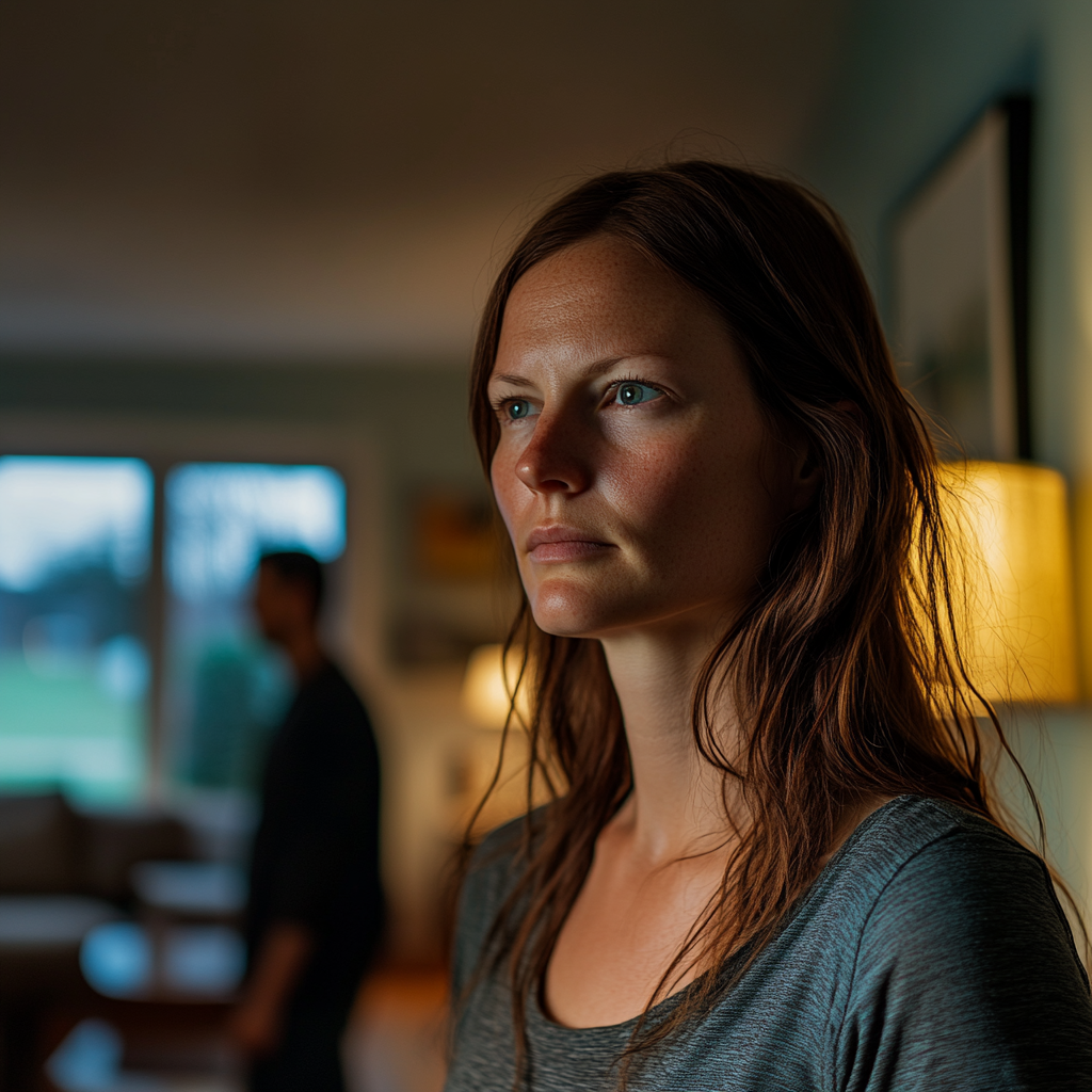 A woman looks relieved and determined | Source: Midjourney