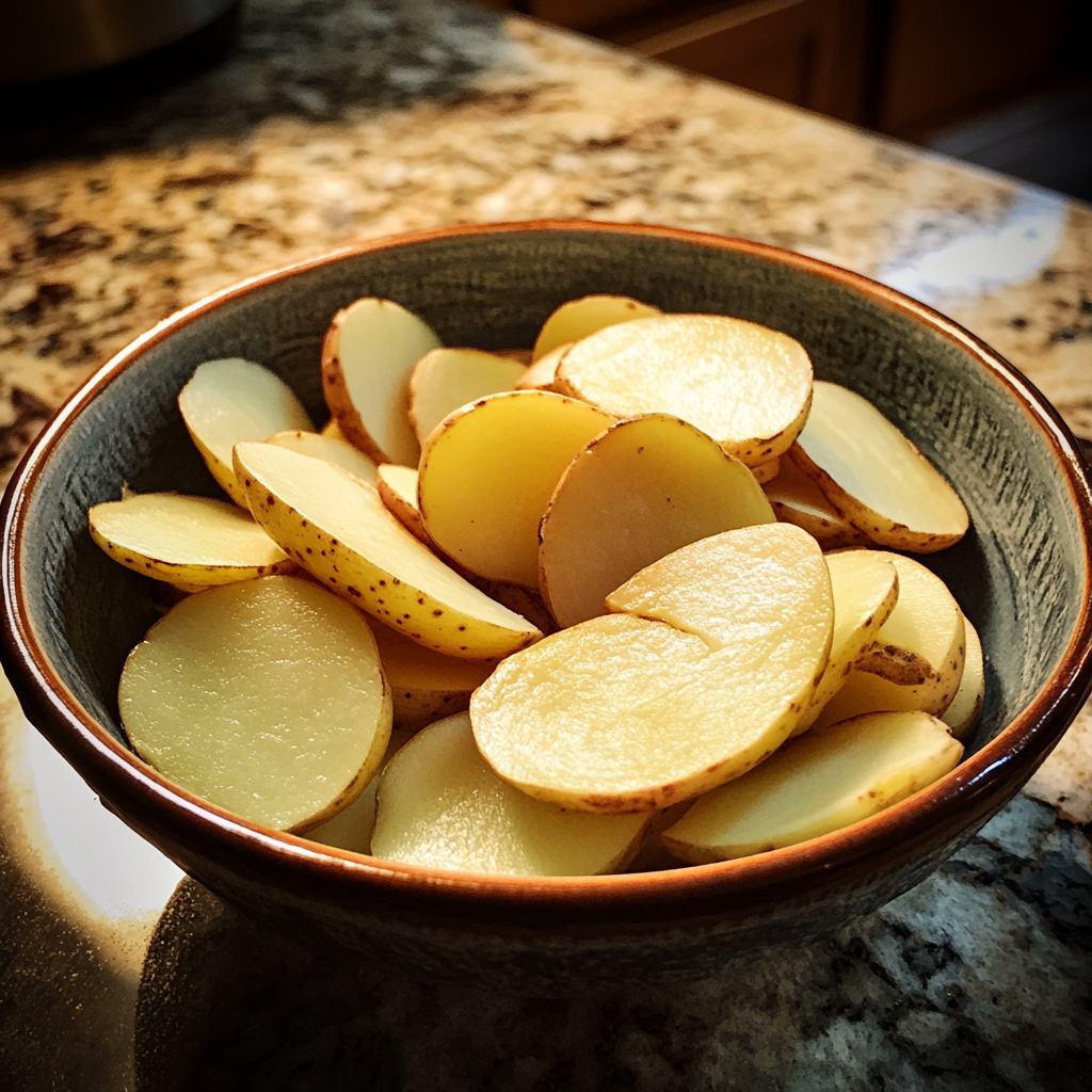 A bowl of potatoes | Source: Midjourney