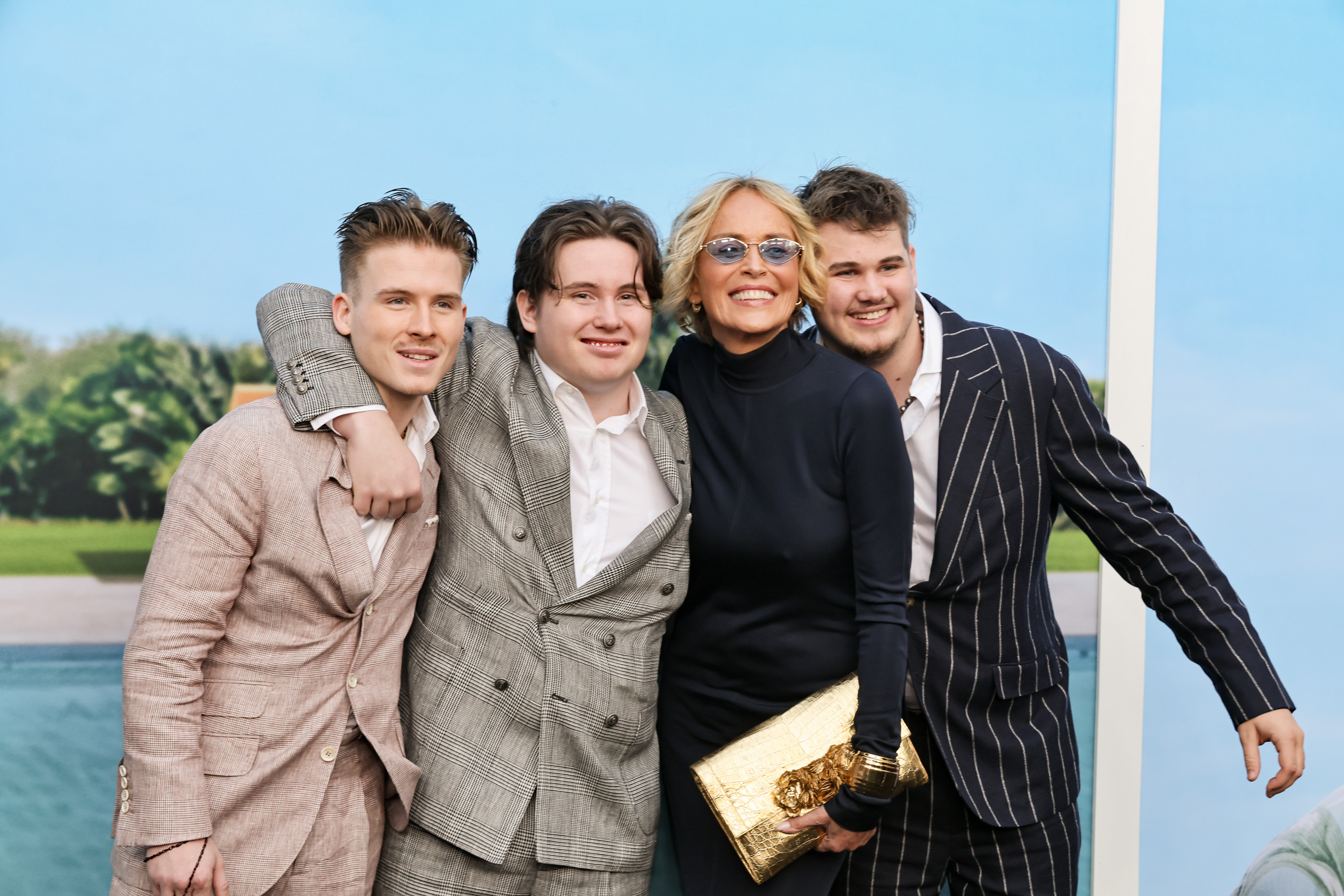 Roan, Quinn, Sharon, and Laird Stone attend the premiere of Universal Pictures' "Nobody 2" at TCL Chinese Theatre on August 11, 2025 in Hollywood, California | Source: Getty Images