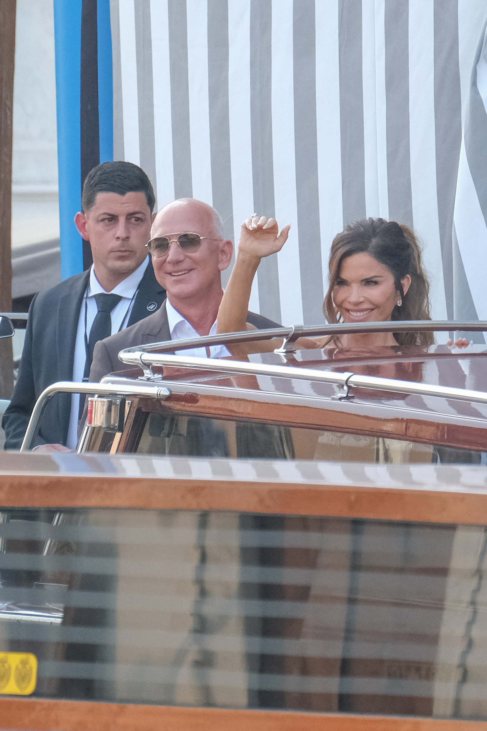 Jeff Bezos ahead photographed at the Aman Hotel in Venice, Italy, on June 26, 2026. | Source: Getty Images