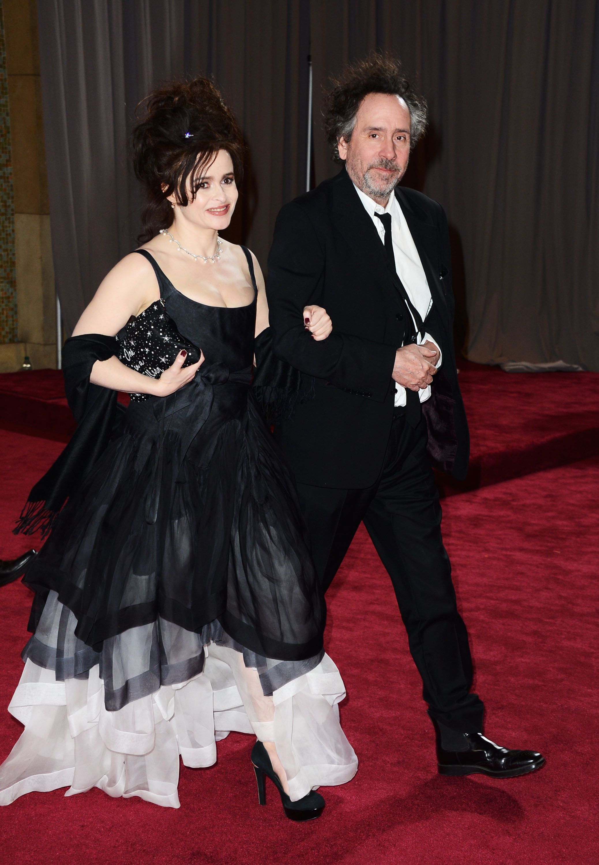 Helena Bonham Carter and Tim Burton during the Oscars at Hollywood & Highland Center on February 24, 2013, in Hollywood, California. | Source: Getty Images