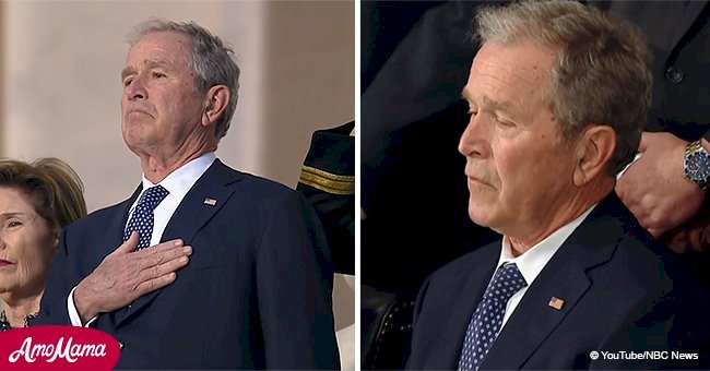 George W. Bush could hardly hold back his tears mourning the death of father George H.W. Bush 