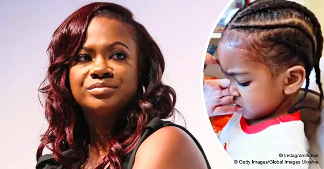 Kandi Burruss mommy-shamed for letting son get his hair braided & edges laid