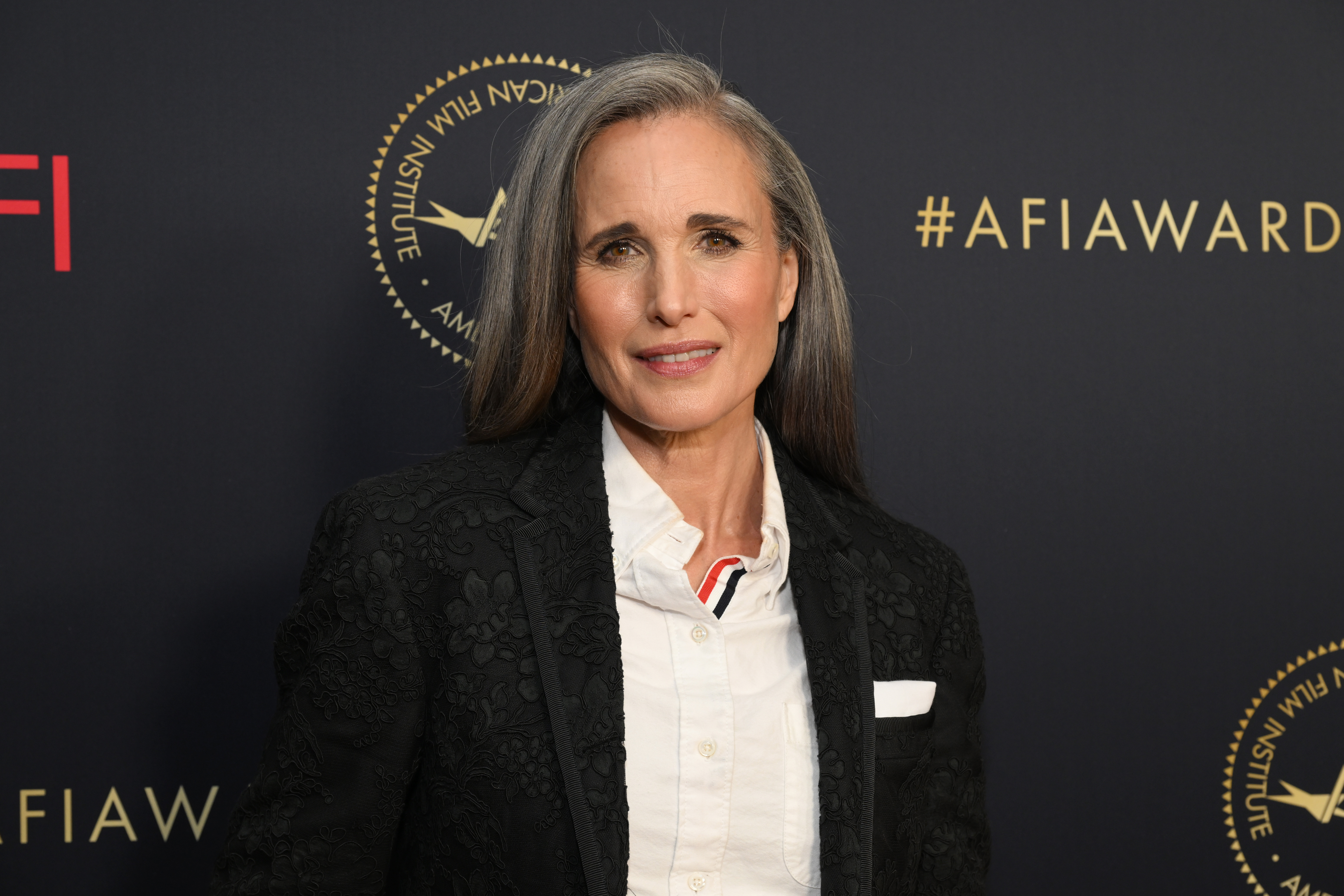 Andie MacDowell attends the AFI Awards Luncheon at Beverly Wilshire, A Four Seasons Hotel on March 11, 2022 in Beverly Hills, California | Source: Getty Images