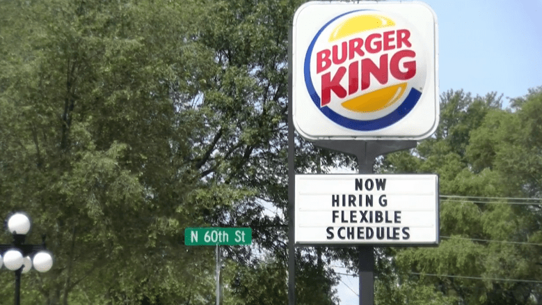 The Burger King keeps looking for new employees in Lincoln, Nebraska | Photo: KLKN