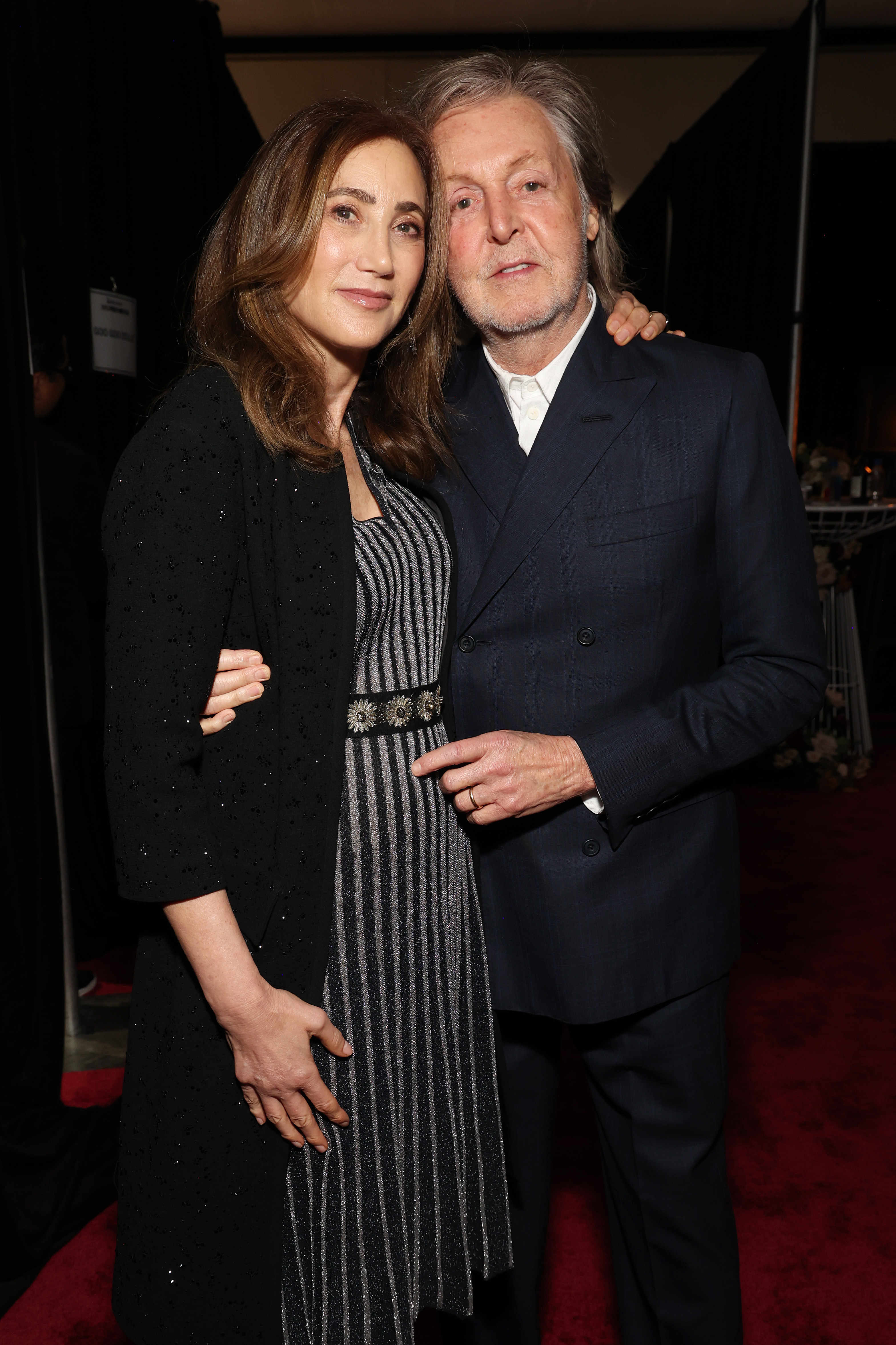 Nancy Shevell and Paul McCartney at the 2024 MusiCares Person of the Year Honoring Jon Bon Jovi during the 66th Grammy Awards in Los Angeles, California on February 2, 2024 | Source: Getty Images