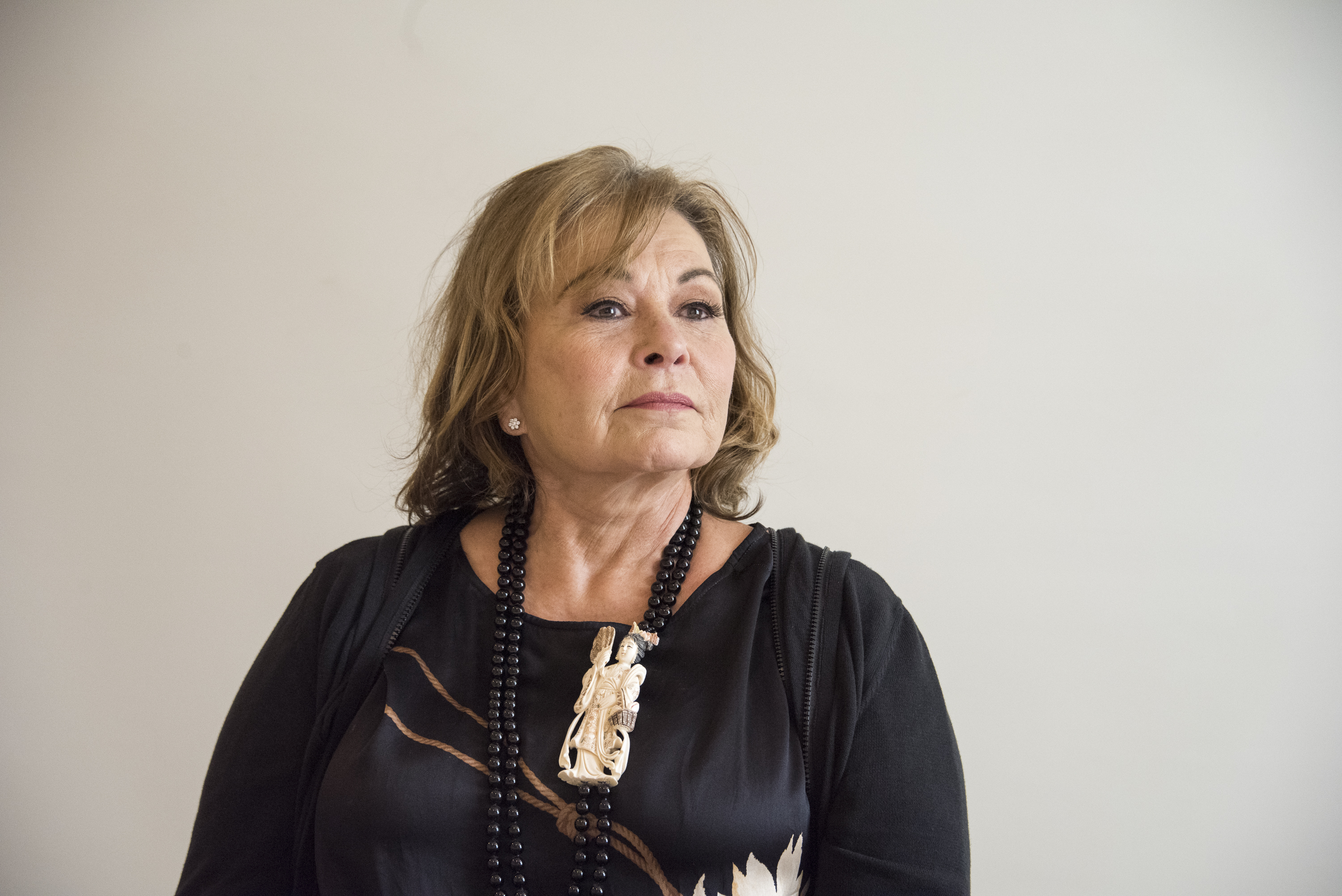 Roseanne Barr at the "Roseanne" press conference on March 23, 2018, in Beverly Hills, California. | Source: Getty Images