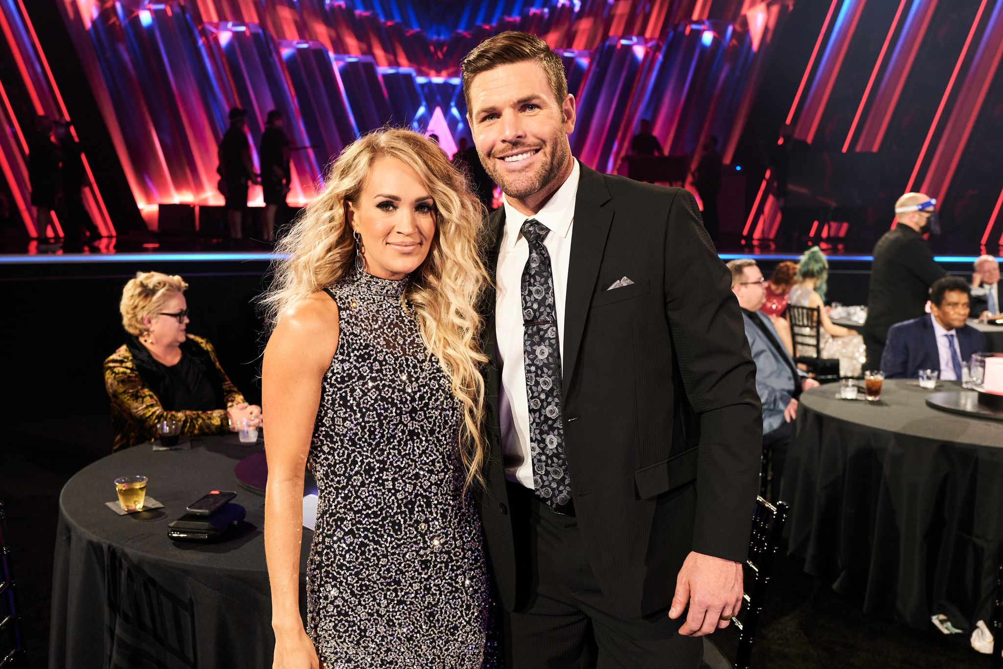 Carrie Underwood and Mike Fisher during the 54th Annual CMA Awards at Music City Center on November 11, 2020, in Nashville, Tennessee. | Source: Getty Images