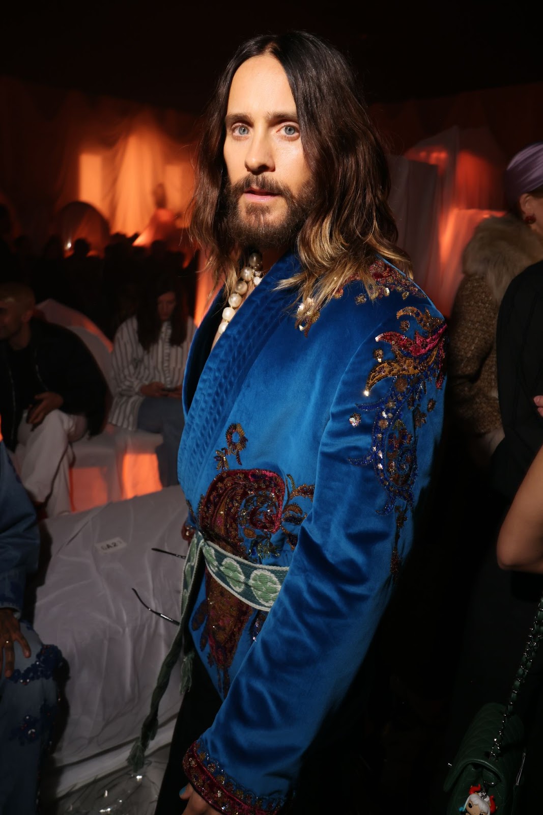 Jared Leto at the Valentino Pavillon des Folies Show during Paris Fashion Week on September 29, 2024, in Paris, France. | Source: Getty Images