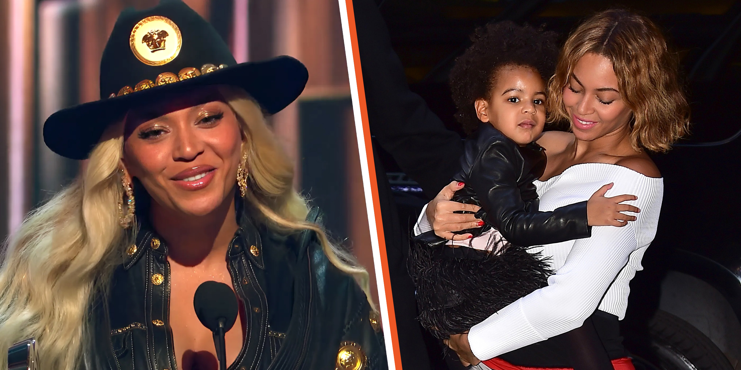 Beyoncé | Beyoncé and Blue Ivy Carter | Source: YouTube/iHeartRadio | Getty Images