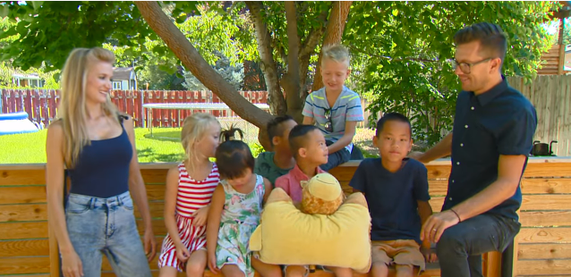 Luke and Miranda Caldwell with six of their children | Photo: YouTube/KTVB