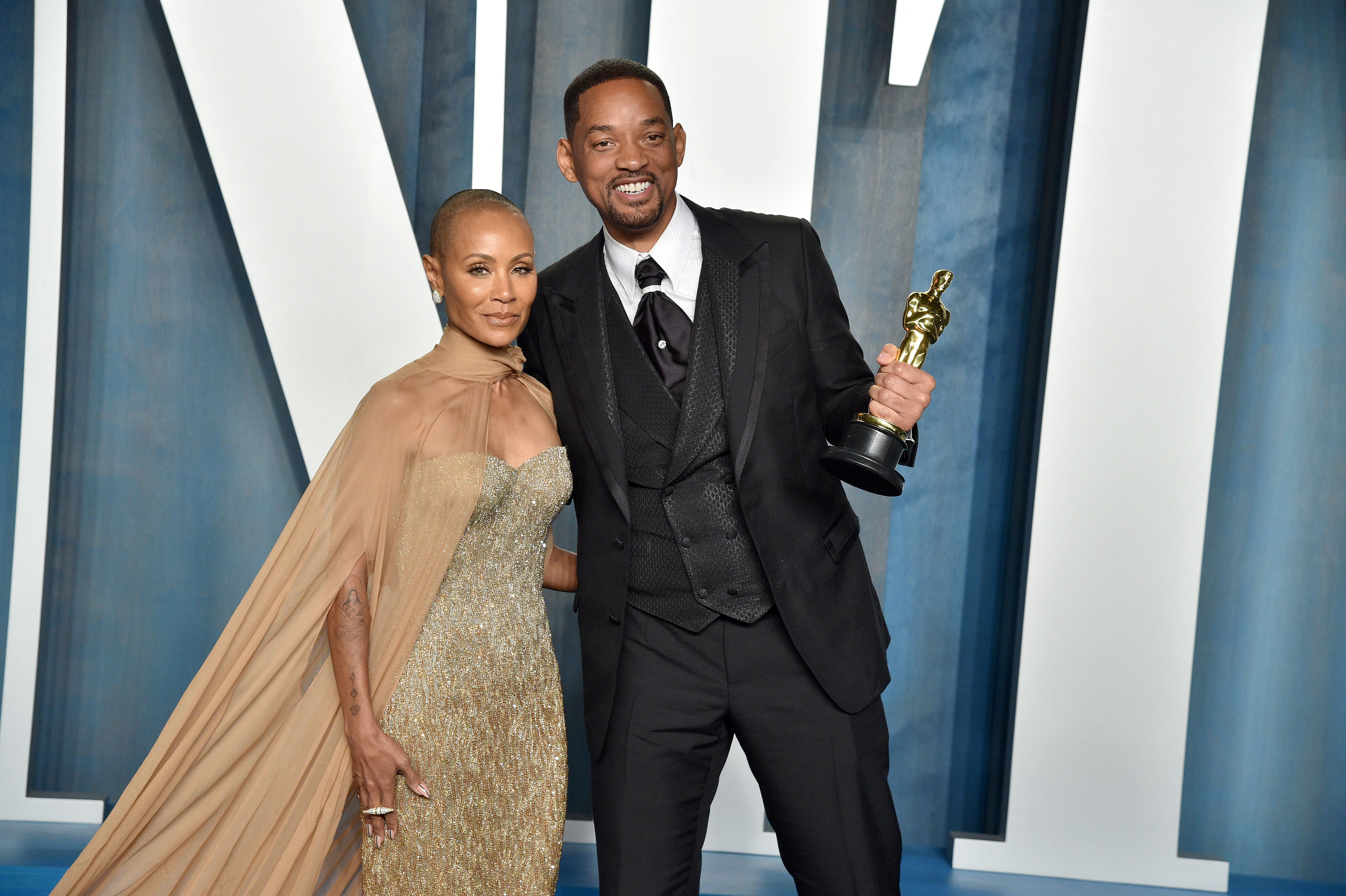Jada Pinkett-Smith and Will Smith attending the 2022 Vanity Fair Oscar party on March 27, 2022 in Beverly Hills, California | Source: Getty Images
