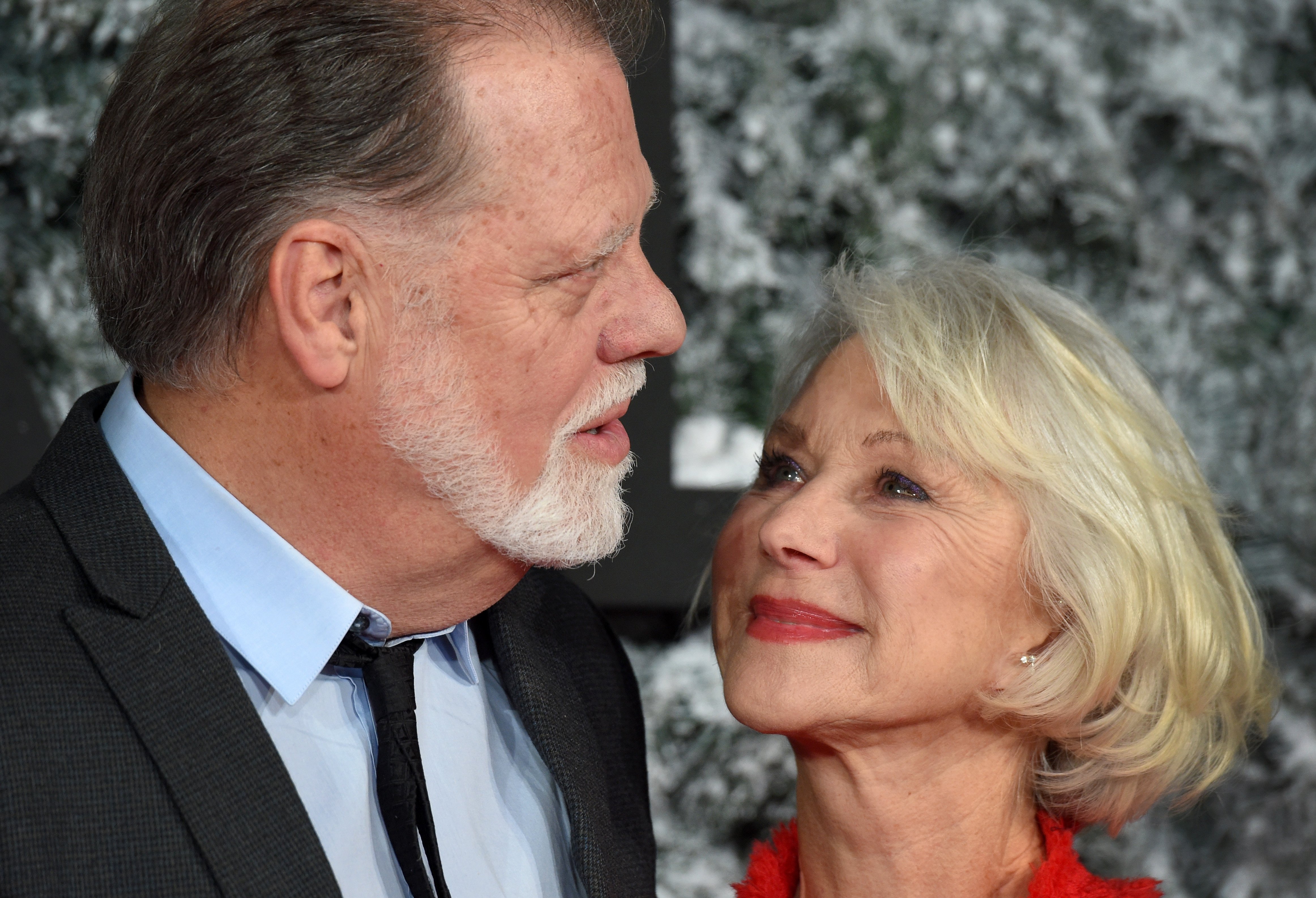 Helen Mirren and Taylor Hackford at the European premiere of "Collateral Beauty" on December 15, 2016, in London, England. | Source: Anthony Harvey/Getty Images