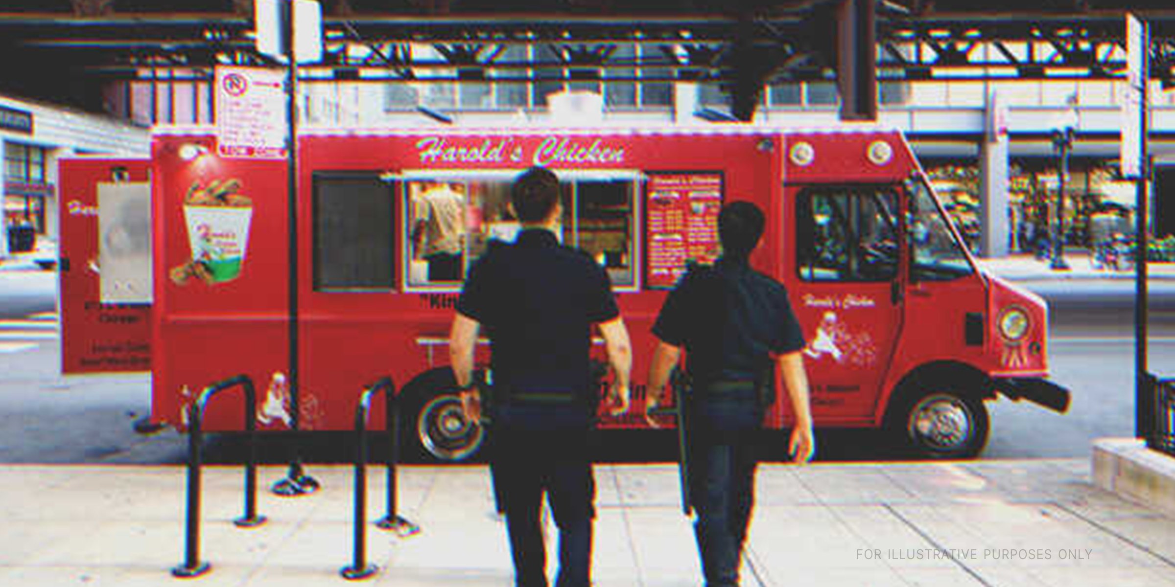 Cops walking to a food truck | Source: Shutterstock