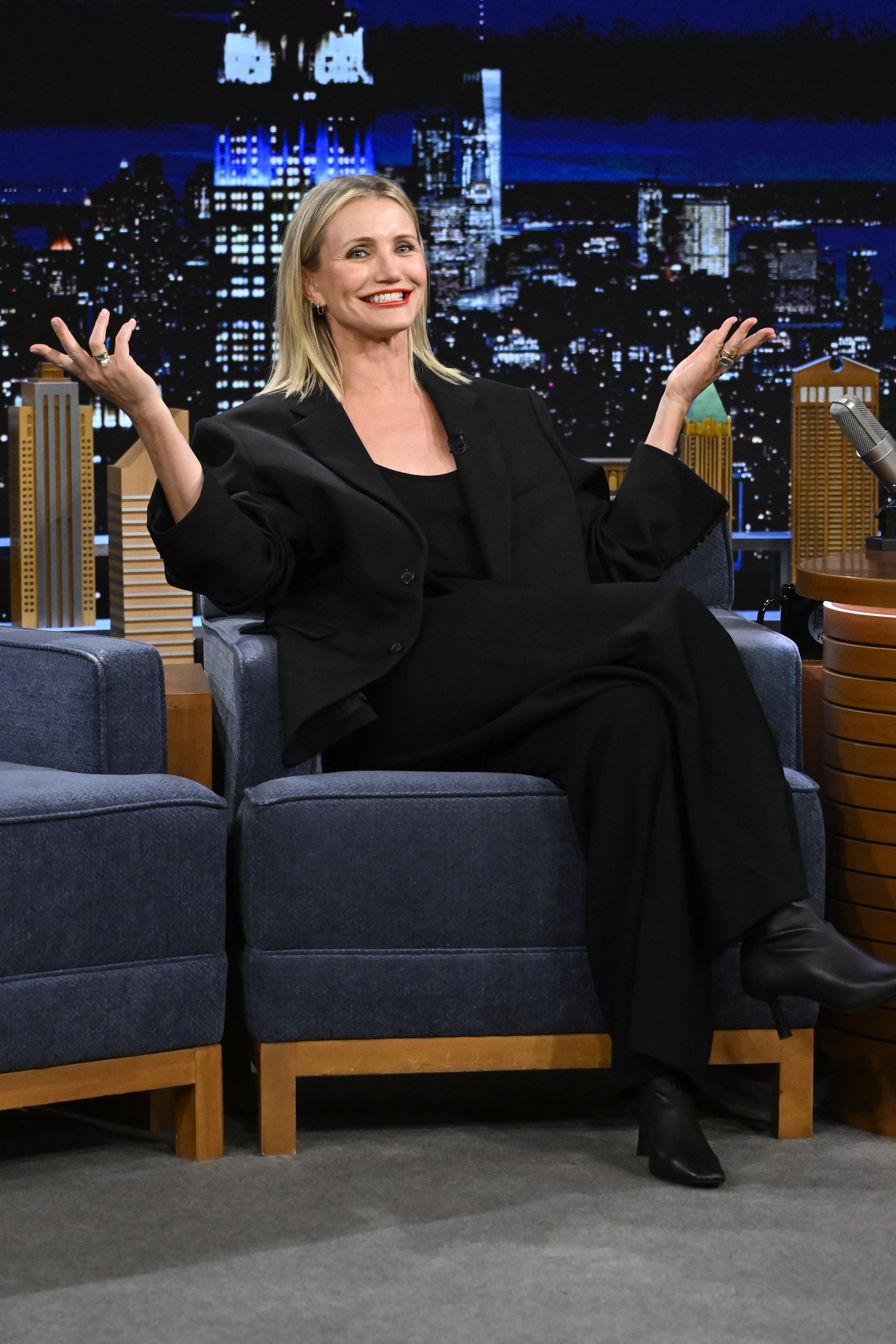 Cameron Diaz on an episode of "The Tonight Show Starring Jimmy Fallon" on October 25, 2023 | Source: Getty Images