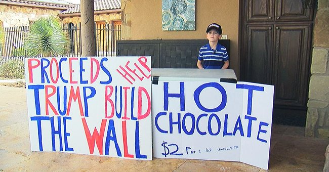 7-year-old boy selling hot chocolate to raise money for border wall called ‘little Hitler’