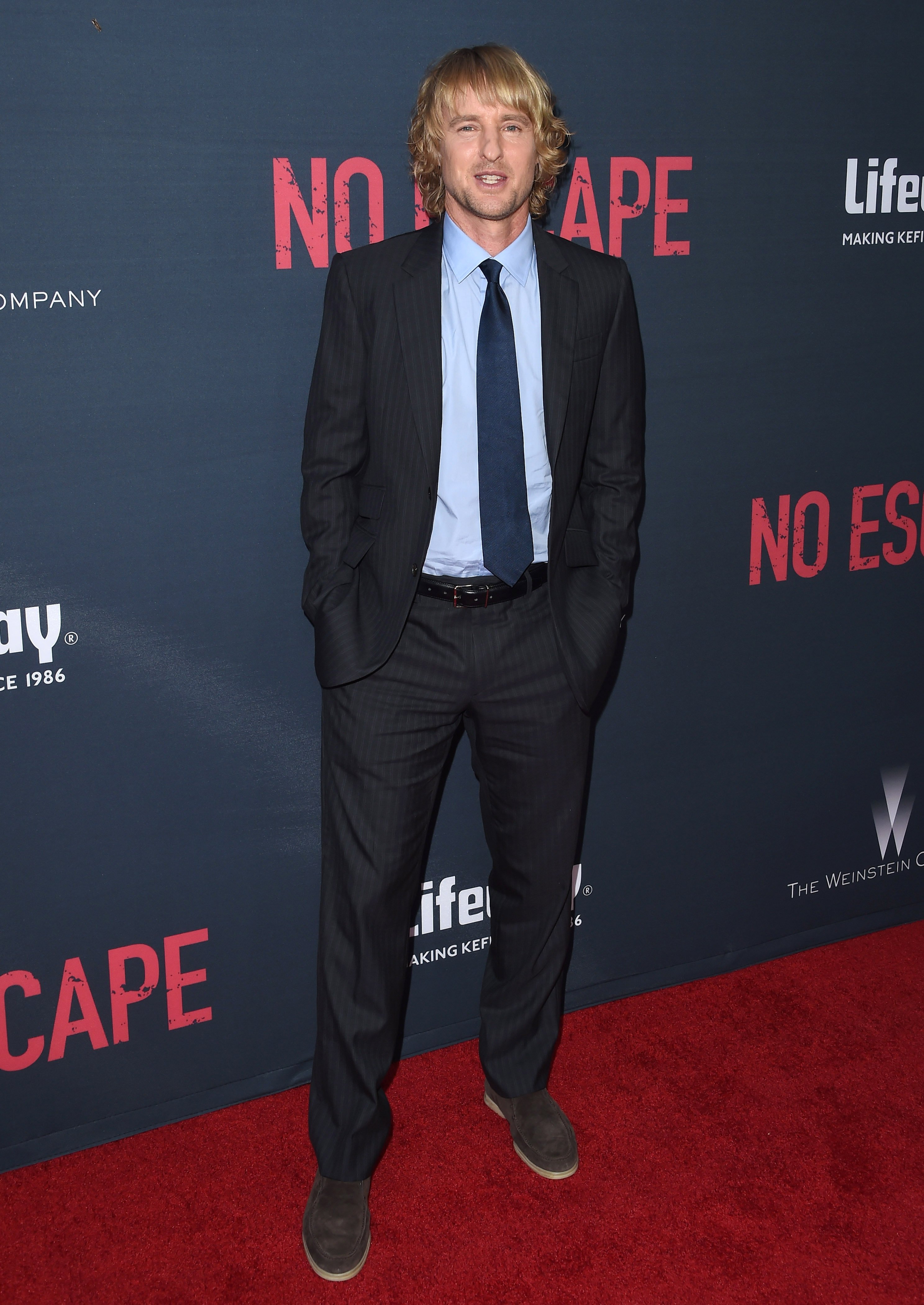 Actor Owen Wilson arrives at the premiere of The Weinstein Company's 'No Escape' at Regal Cinemas L.A. Live on August 17, 2015 in Los Angeles, California | Source: Getty Source