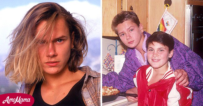 River Phoenix in his 20s and and River with Joaquin Phoenix as kids | Photo: Getty Images