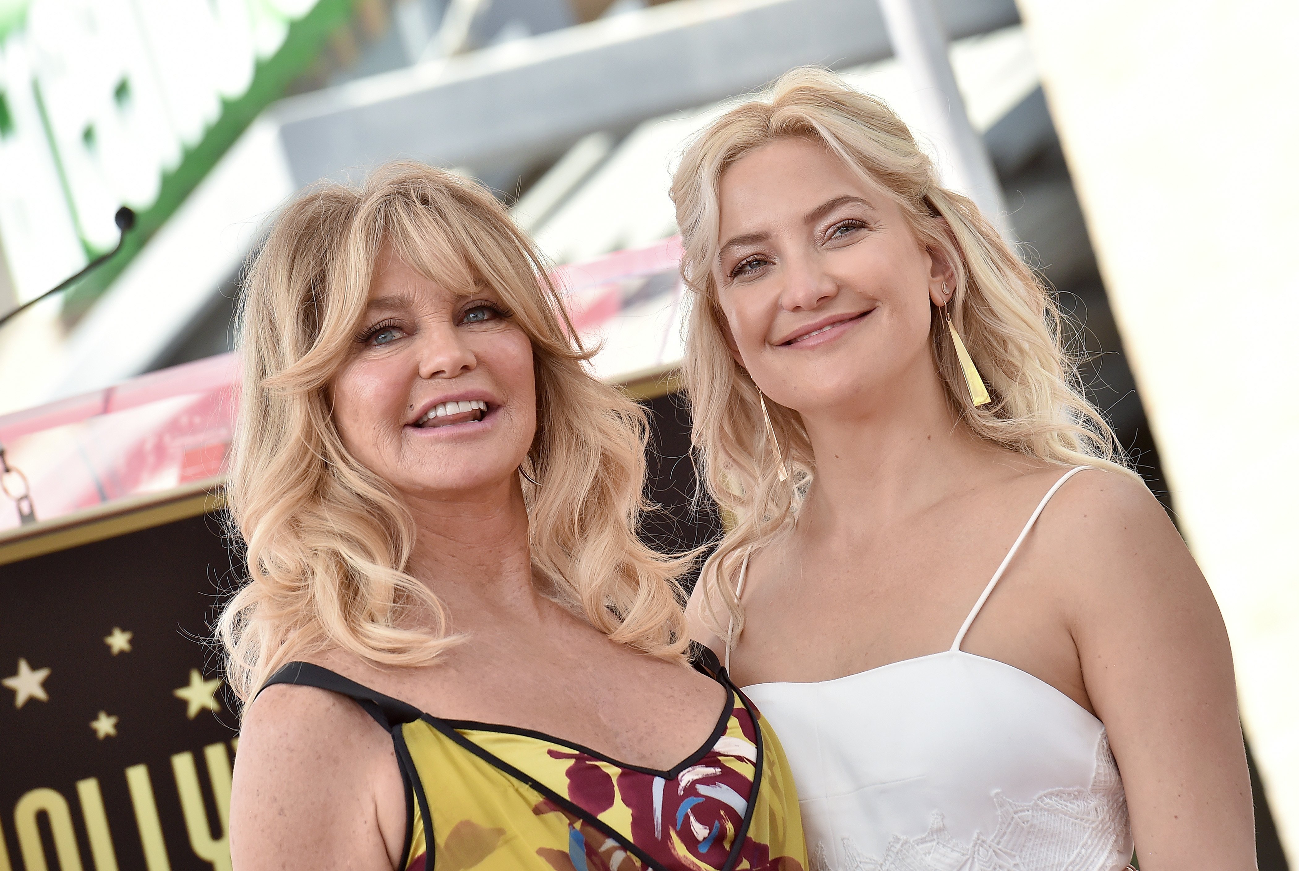 Goldie Hawn and her daughter Kate Hudson attend the ceremony honoring Goldie Hawn and Kurt Russell with stars on the Hollywood Walk of Fame on May 4, 2017, in Hollywood, California. | Source: Getty Images