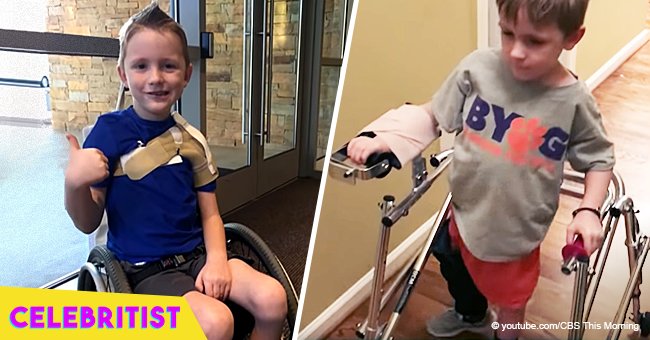 Story of paralyzed boy who walked again after nerve transplant surgery still melts hearts