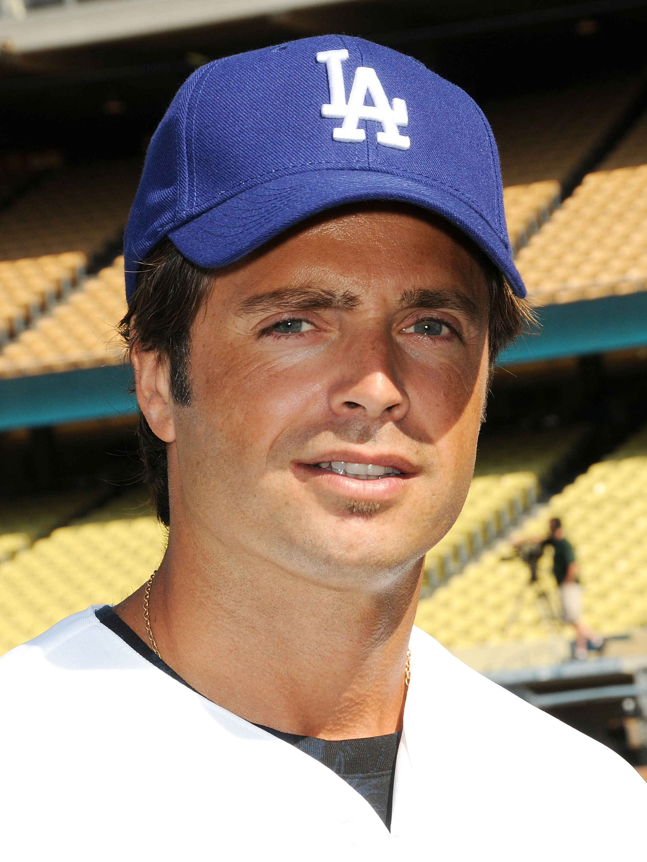 David Charvet plays in the LA Dodgers 51st Annual Hollywood Stars Celebrity Softball Game on July 25, 2009, in Los Angeles, California. | Source: Getty Images