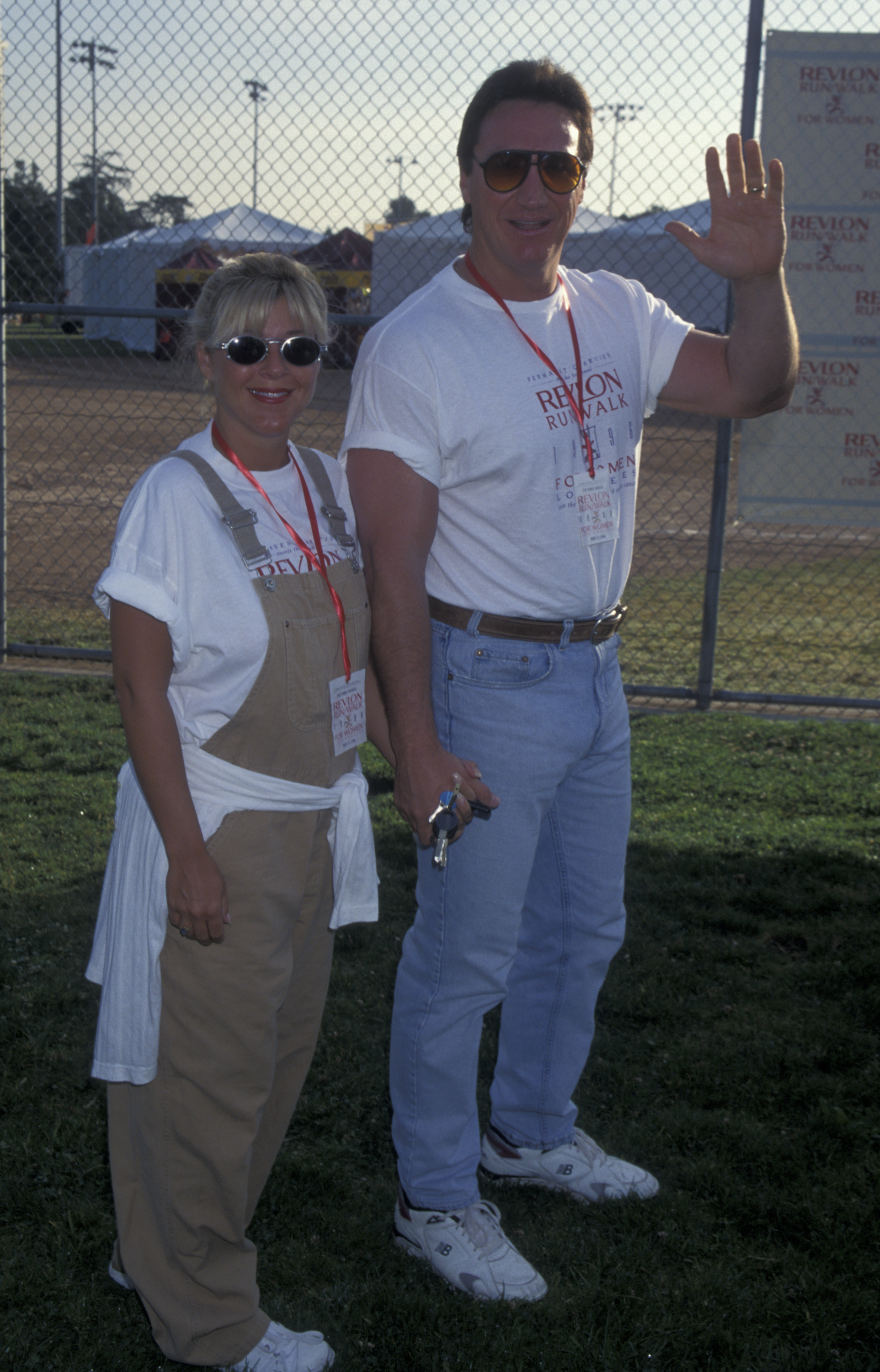 Alan Autry and Kimberlee Autry attend Revlon Run-Walk Benefit at Cheviot Hills Park on May 11, 1996, in Century City, California. | Source: Getty Images
