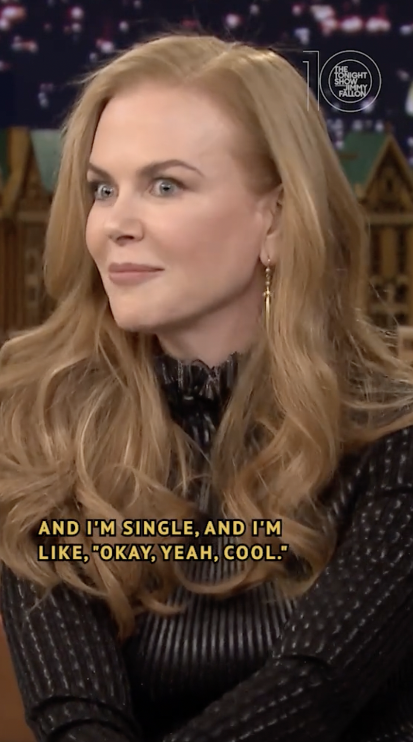 Nicole Kidman talks about her unforgettable date with a TV Host, in a TikTok video, dated April, 2022 | Source: Tiktok/@fallontonight