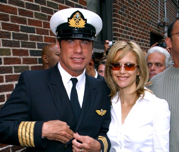 John Travolta and Kelly Preston on August 28, 2002 at Ed Sullivan Theatre in New York City, New York, United States. | Photo: Getty Images 