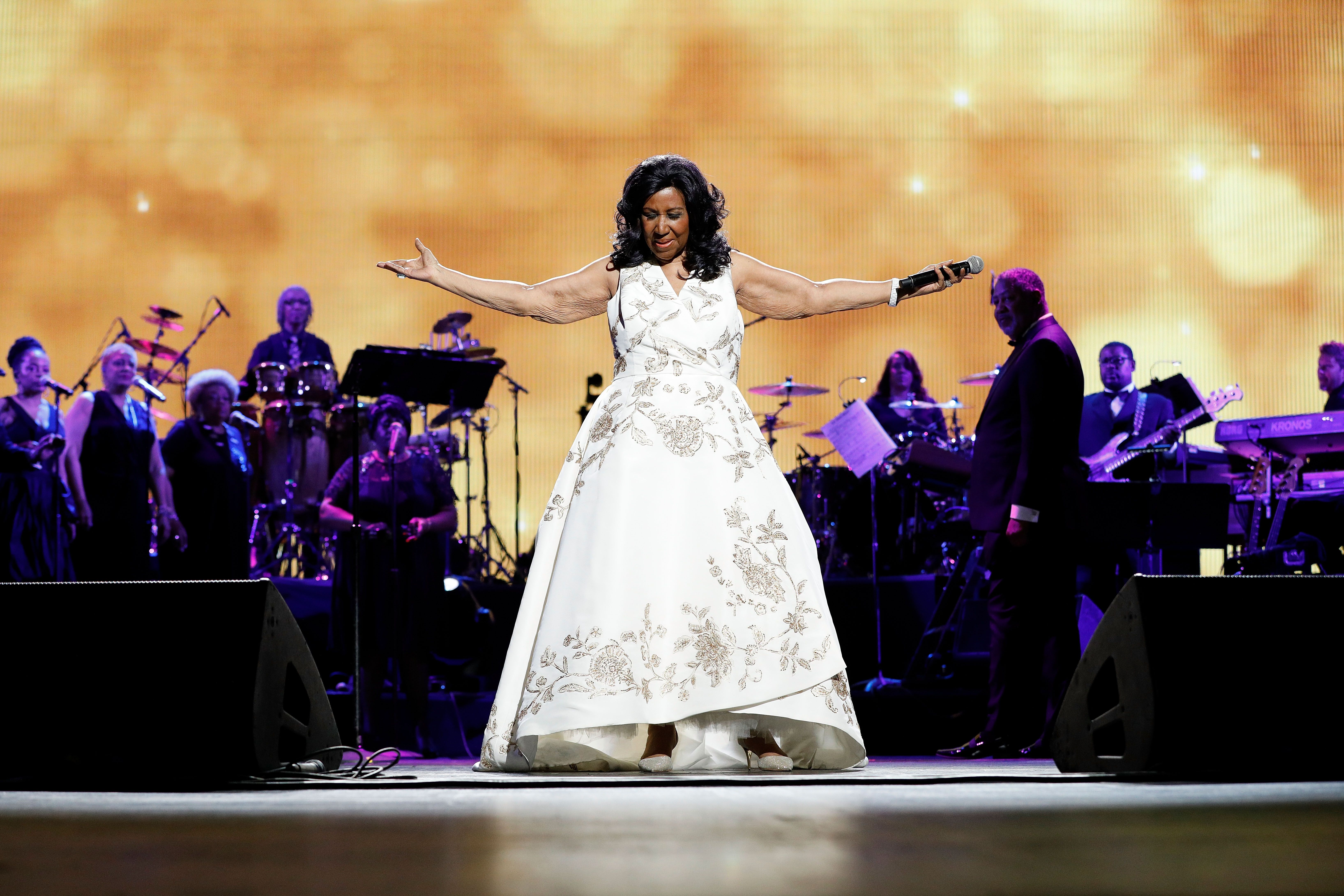 Aretha Franklin at the 2017 Tribeca Film Festival Opening Gala | Source: Getty Images