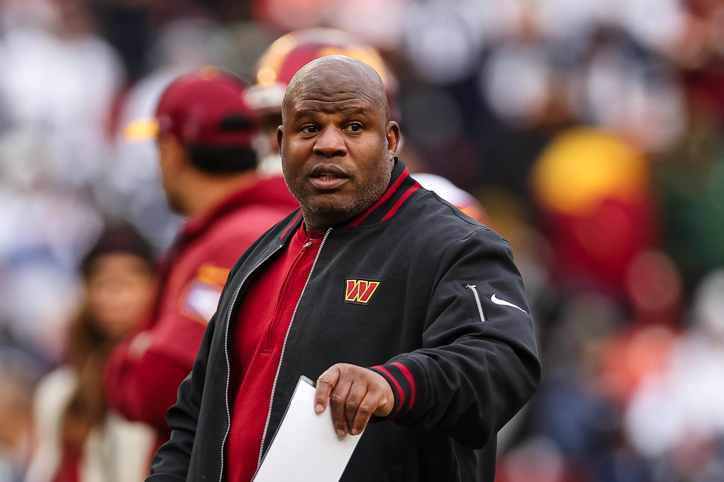 Eric previously served as Washington's offensive coordinator during the 2023 season. His family retained its Ashburn home near the Commanders' practice facility after he left the organization. | Source: Getty Images