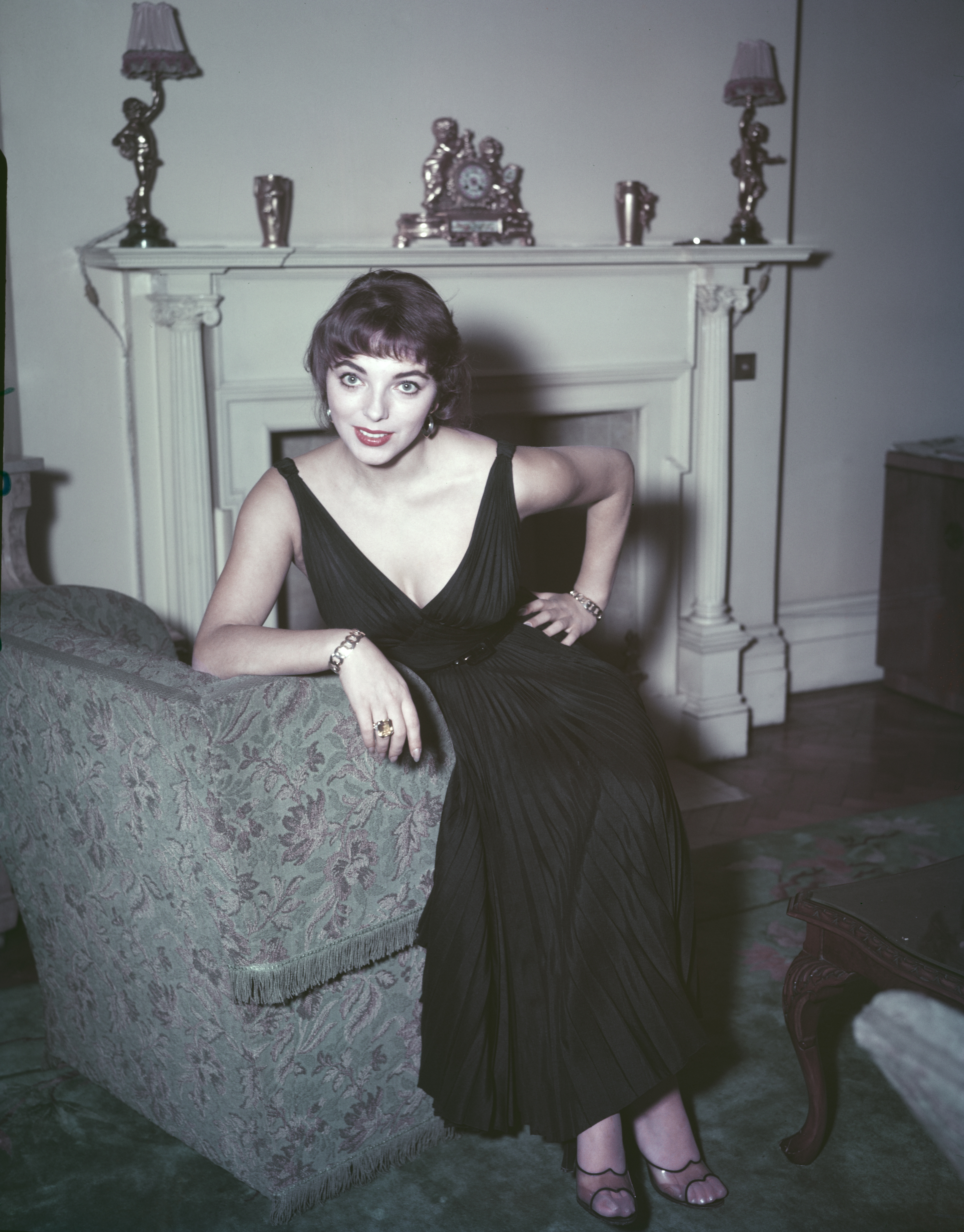 The celebrity pictured at home on December 1, 1955 in London | Sources: Getty Images