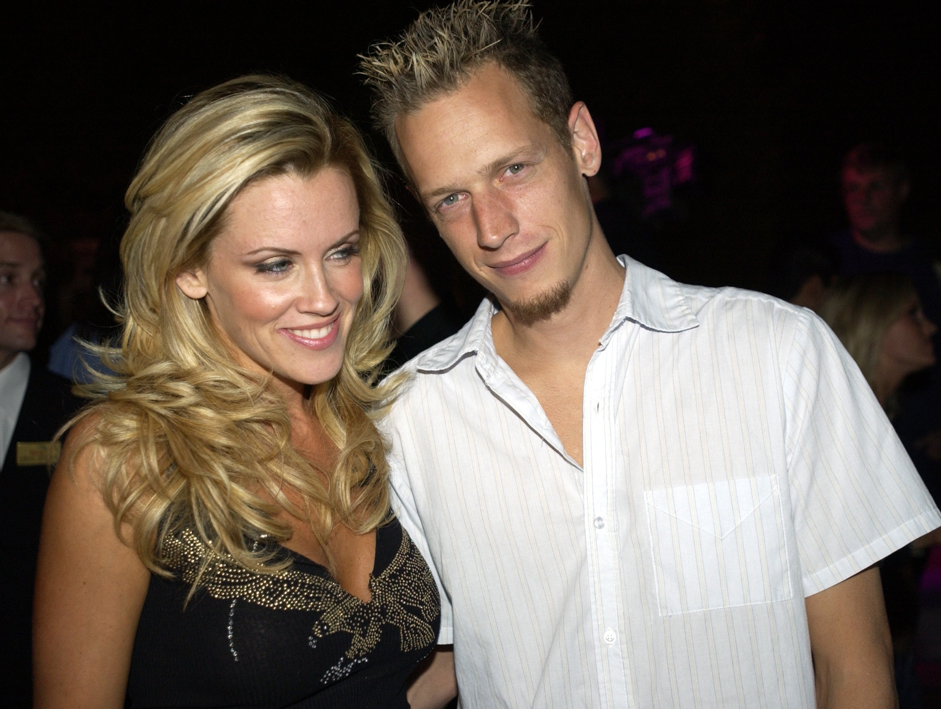 Jenny McCarthy and John Mallory Asher in Las Vegas, Nevada on September 19, 2003 | Source: Getty Images 