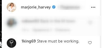 A screenshot of a fan's comment on Marjorie Harvey's post on her instagram page | Photo: instagram.com/marjorie_harvey/
