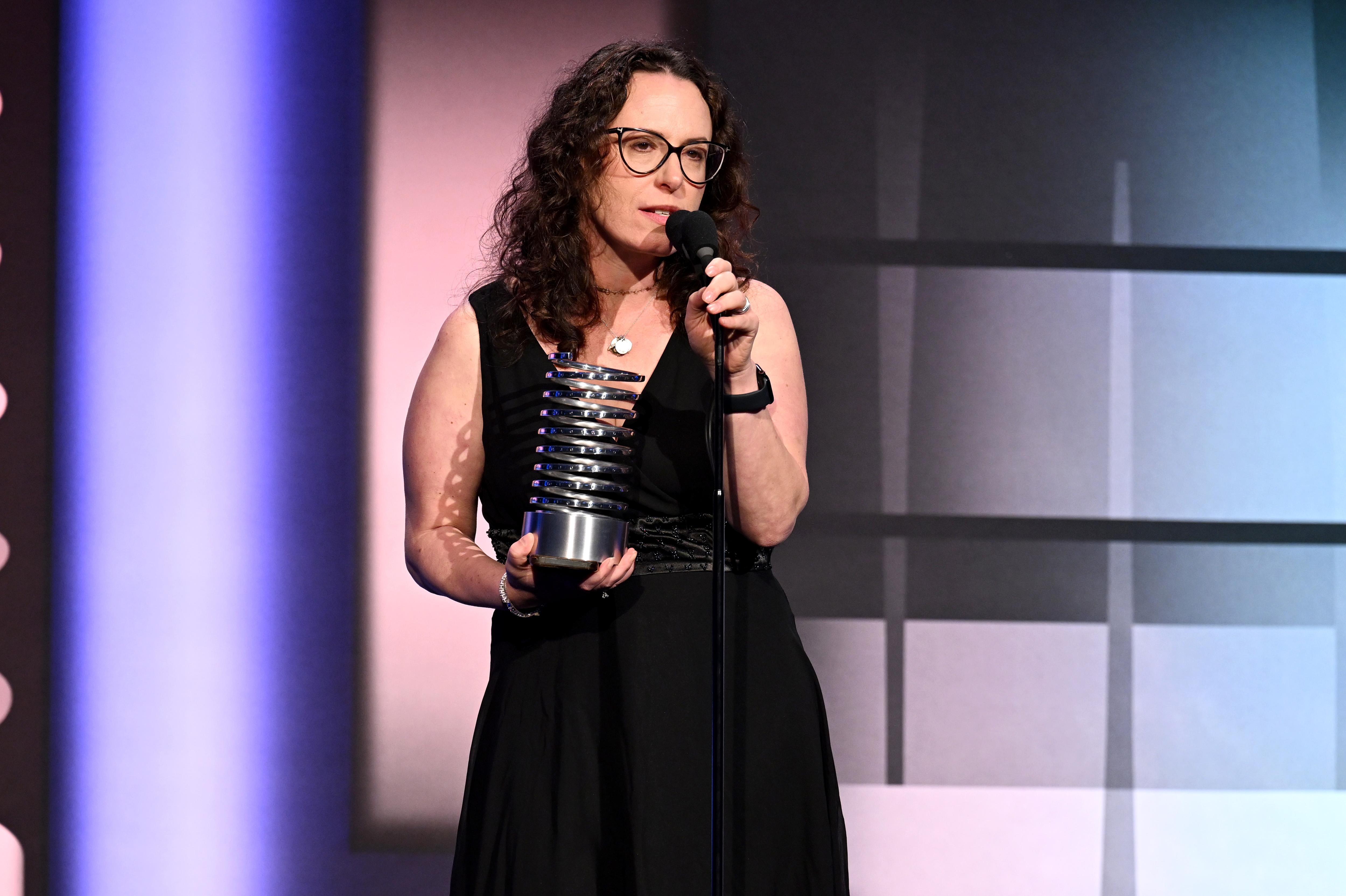 Maggie Haberman speaks onstage during the 28th Annual Webby Awards at Cipriani Wall Street on May 13, 2024 in New York City. | Source: Getty Images