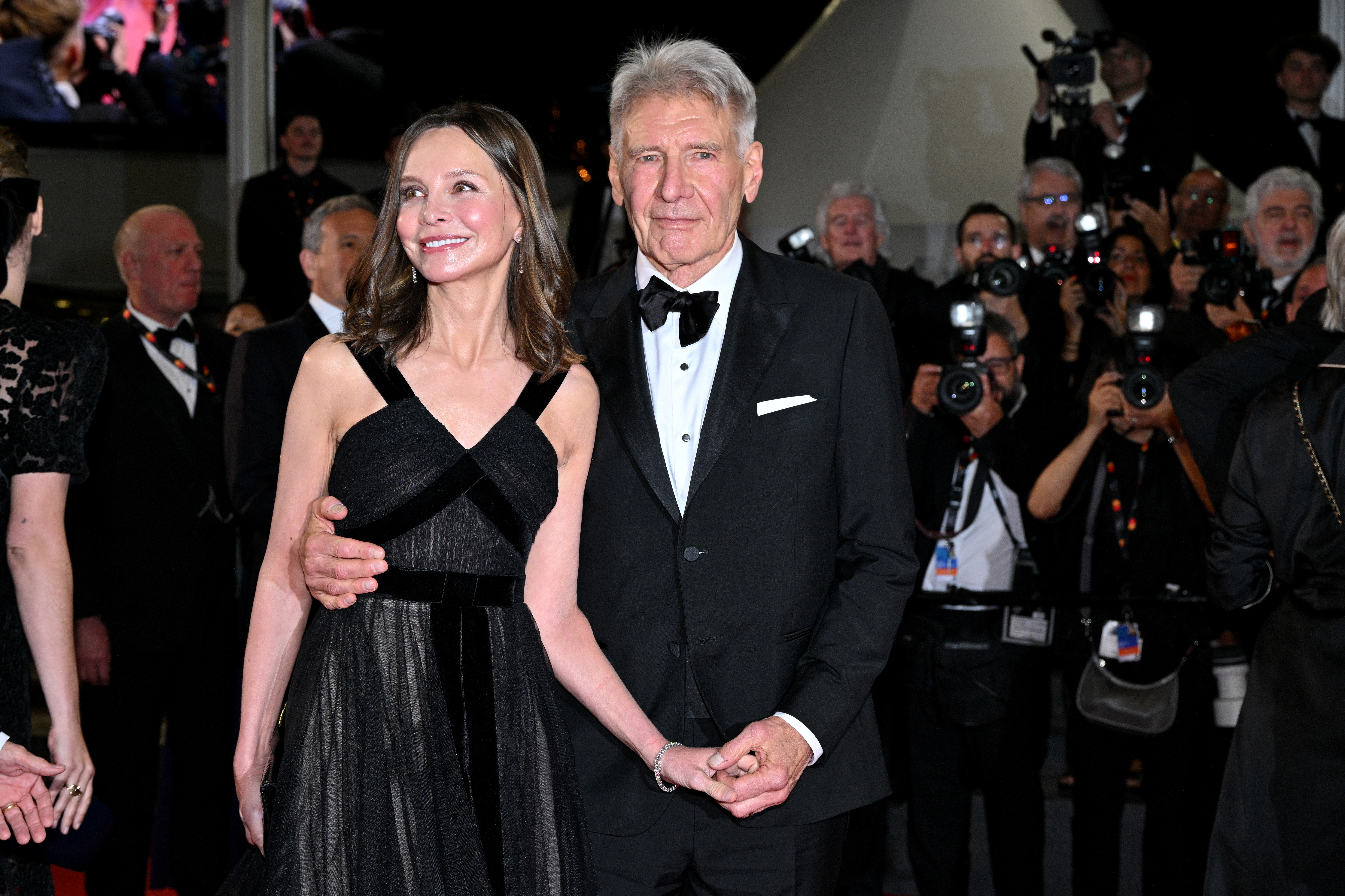 Calista Flockhart and Harrison Ford on May 18, 2023 in Cannes, France | Source: Getty Images