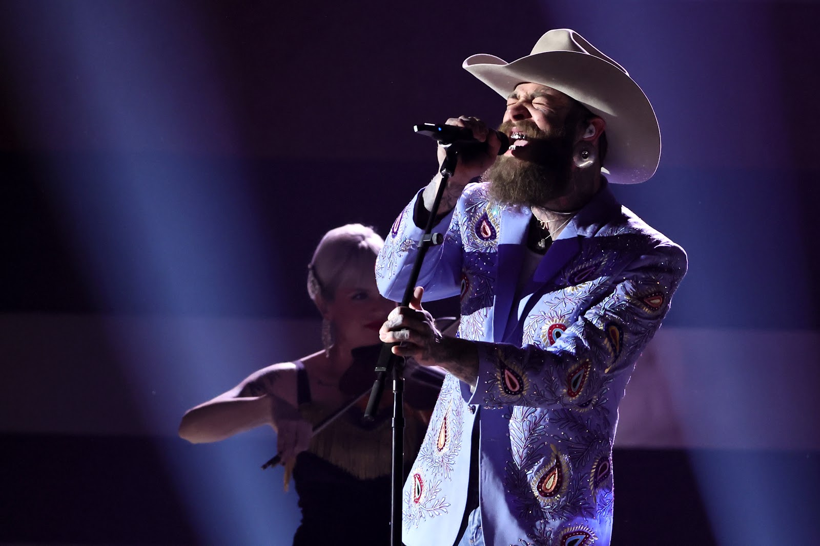 Post Malone singing his heart out | Source: Getty Images