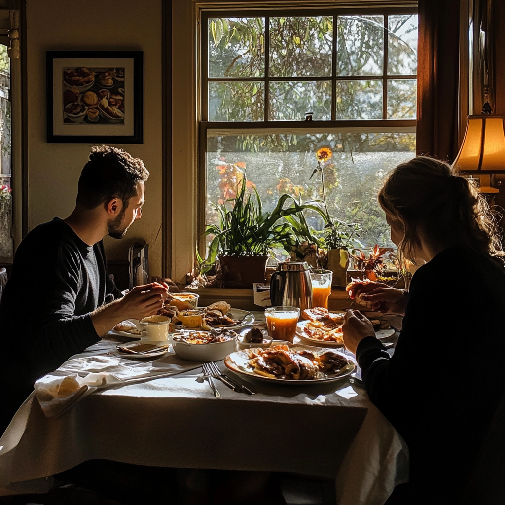 People having breakfast | Source: Midjourney