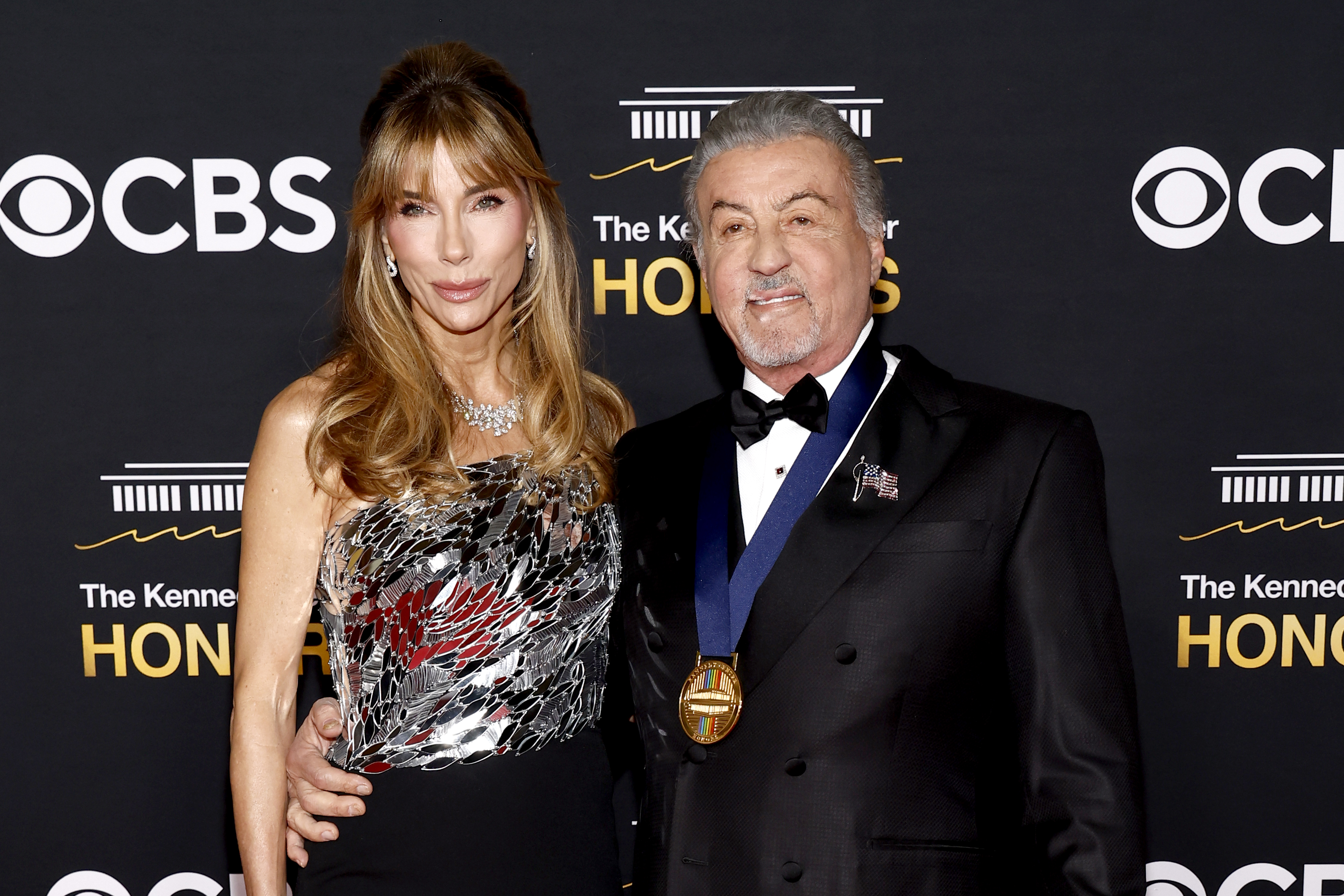 Jennifer Flavin Stallone and Sylvester Stallone attend the 48th Kennedy Center Honors