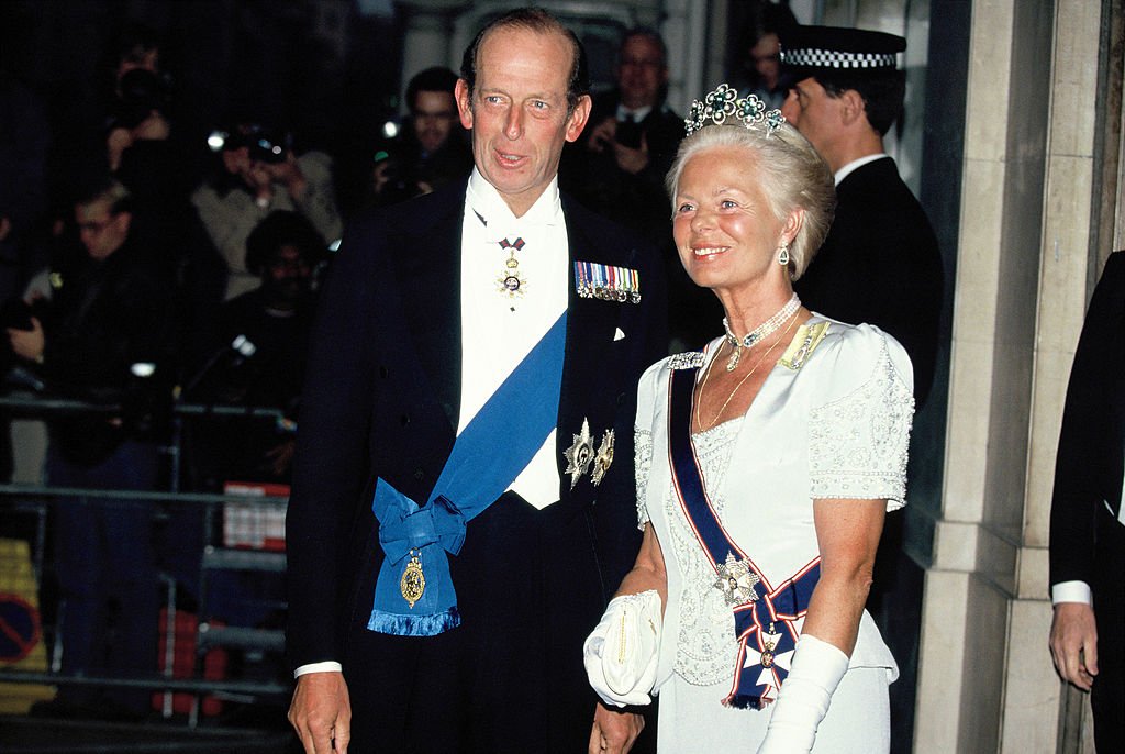 Los duques de Kent el 25 de abril de 1991 en Londres, Inglaterra. | Foto: Getty Images