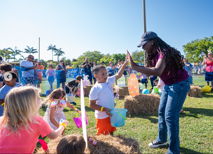 Nancy Metayer Bowen during an Easter Egg Hunt event in her community, from a post dated April 1, 2026 | Source: Instagram/cscommissioner3