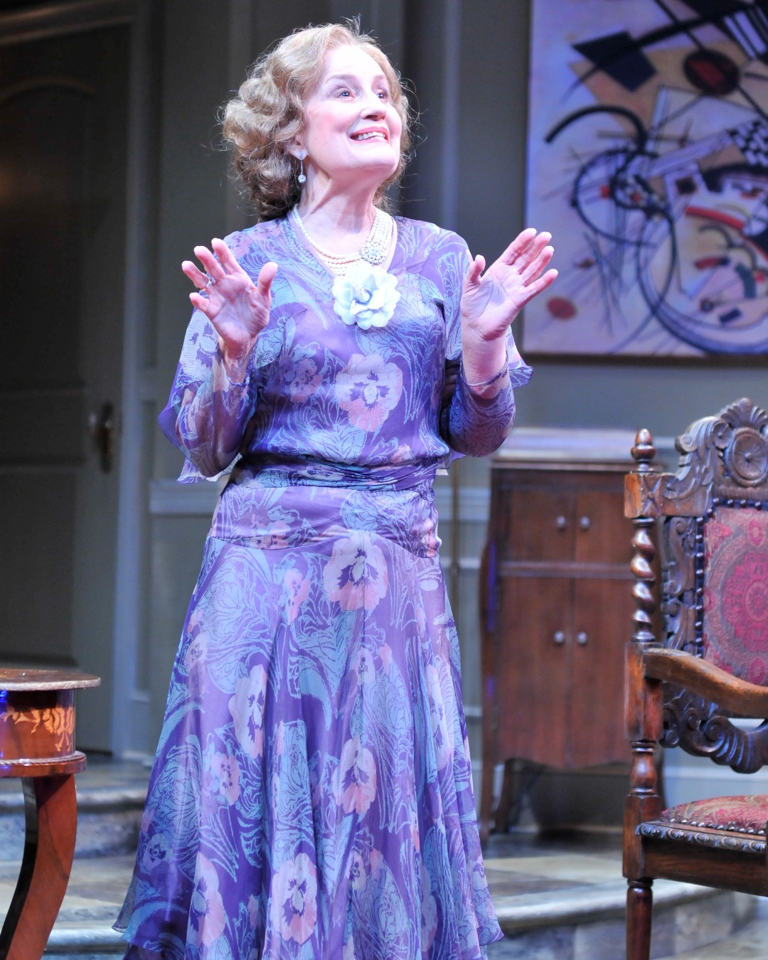 The actress as Miss Caroline Amory in the Alley Theatre's production of Agatha Christie's mystery "Black Coffee" on July 3, 2012, in Houston, Texas. | Source: Facebook/Alley Theatre