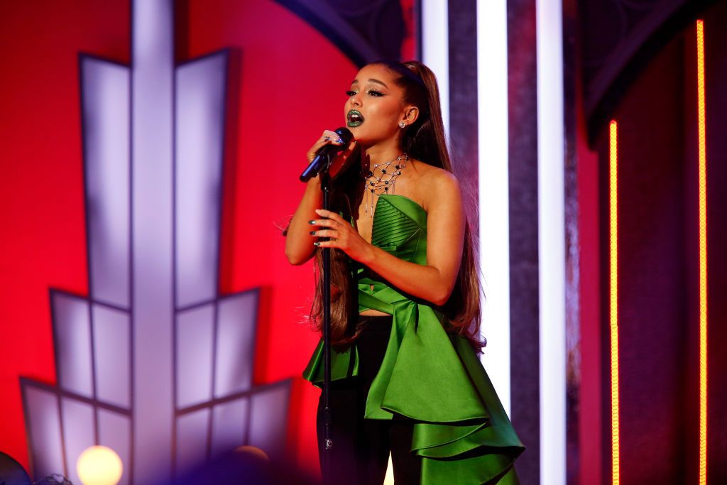 Ariana Grande performing during "A Very Wicked Halloween: Celebrating 15 Years on Broadway" | Photo: Eric Liebowitz/NBCU/Bank/NBCUniversal via Getty Images