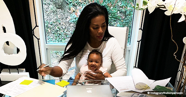 Kenya Moore's Daughter Is Already 'Learning How to Be a Boss' at 5 Months Old in Precious Photo