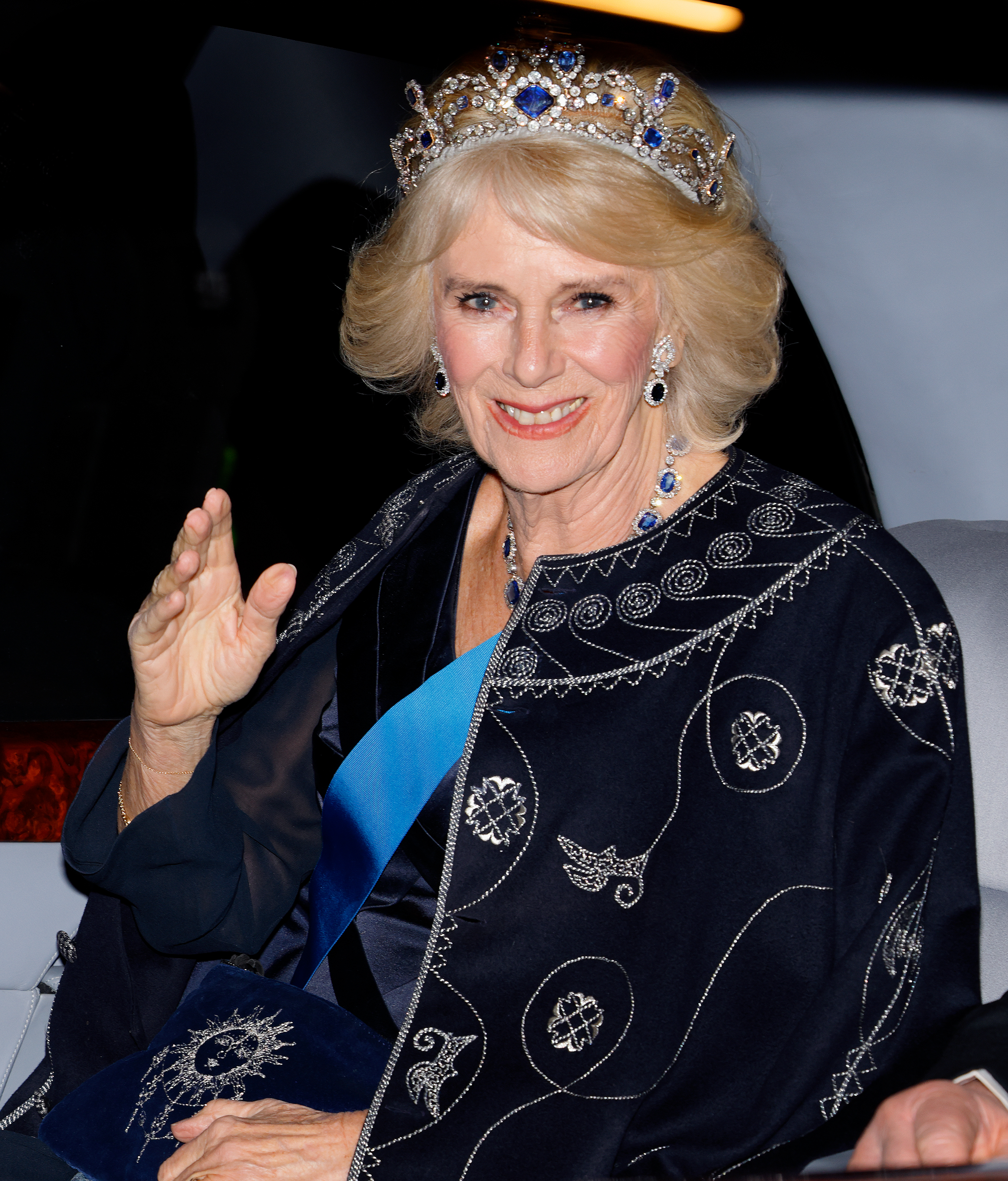 Camilla, Queen Consort at the annual Reception for Members of the Diplomatic Corps at Buckingham Palace on December 6, 2022, in London, England | Source: Getty Images