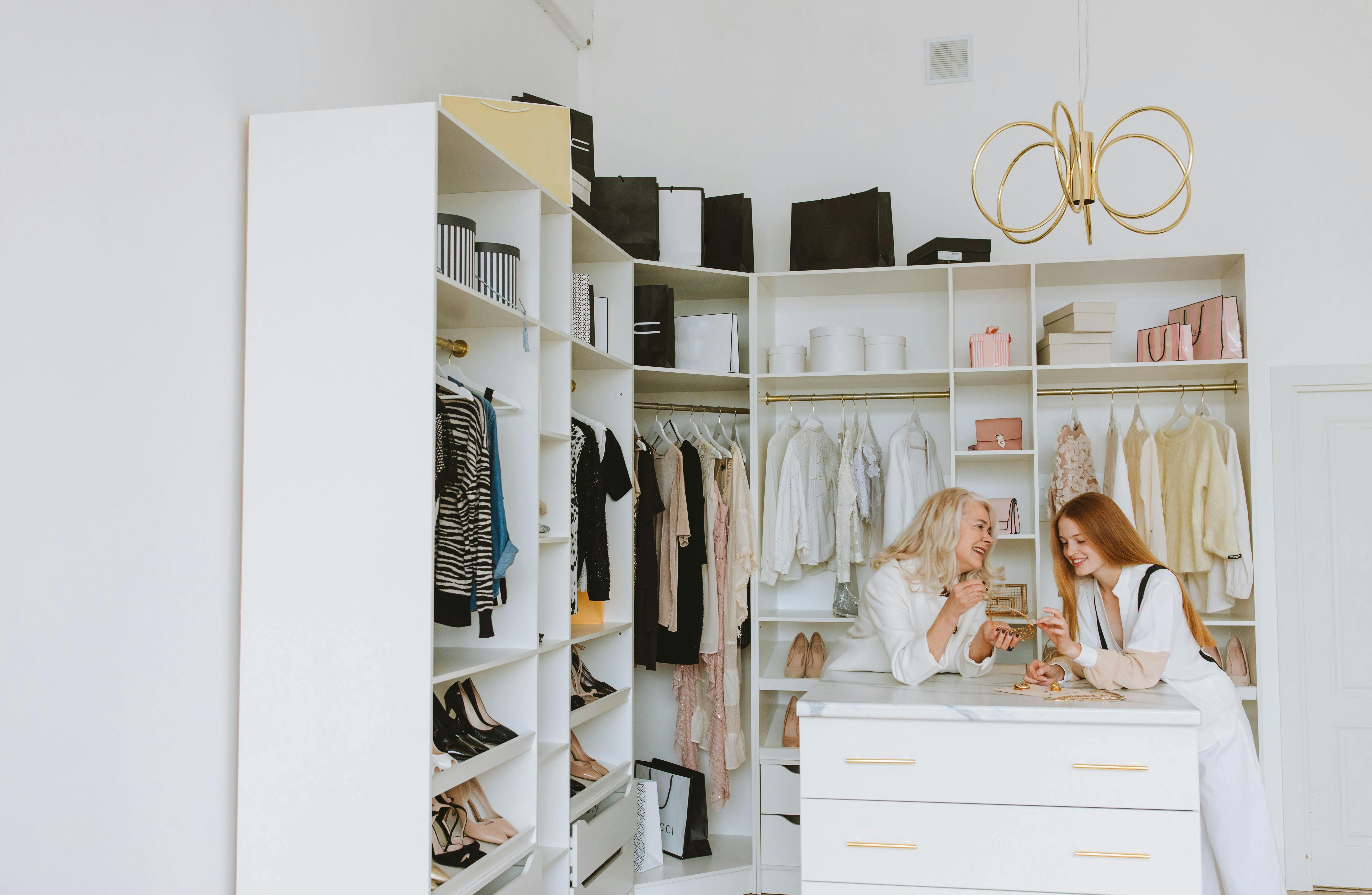 Two women in their closet | Source: Pexels