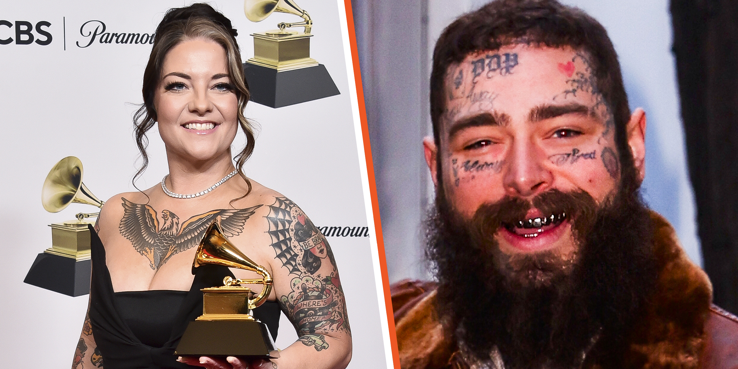 Ashley McBryde, 2023 | Post Malone, 2025 | Source: Getty Images