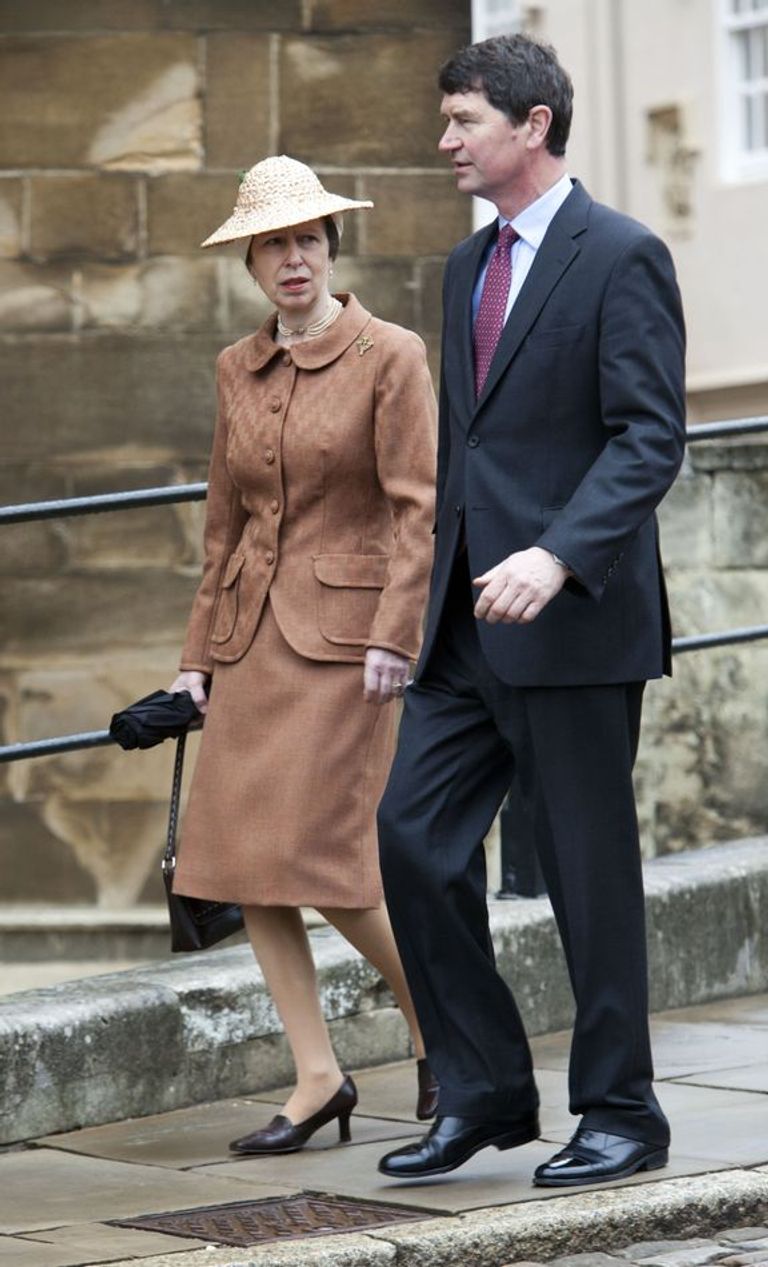 Princess Anne and Tim Laurence attend church on Easter Sunday at Windsor Castle in April 2009 |  Source: Getty Images