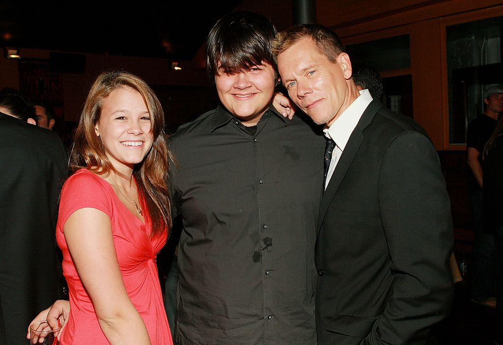 Sosie, Travis, and Kevin Bacon at the "Death Sentence" premiere after-party on August 28, 2007, in New York | Source: Getty Images