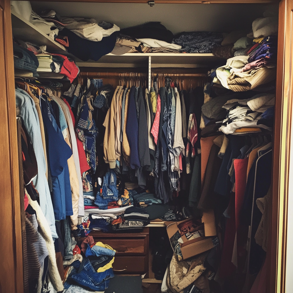 A messy closet | Source: Midjourney