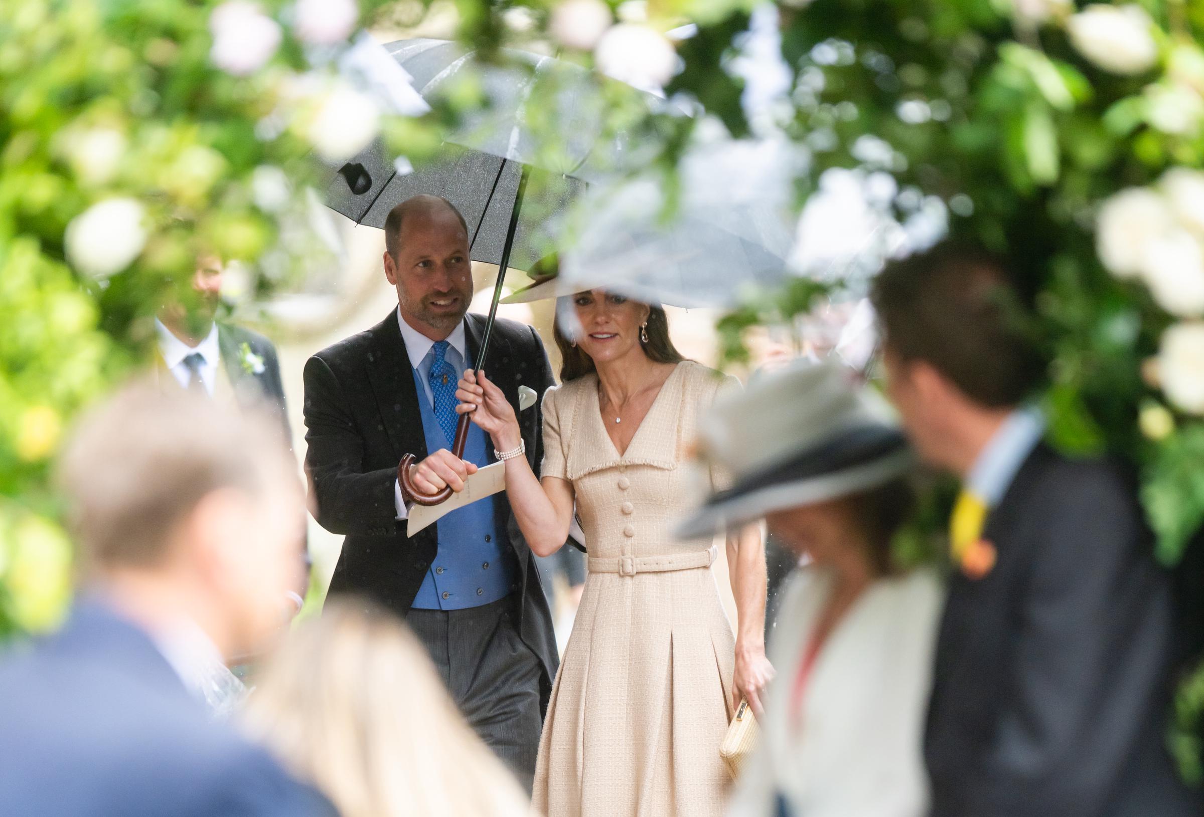 Catherine, Princess of Wales and Prince William, Prince of Wales leave the Royal wedding of Peter Phillips and Harriet Sperling on June 6, 2026 | Source: Getty Images